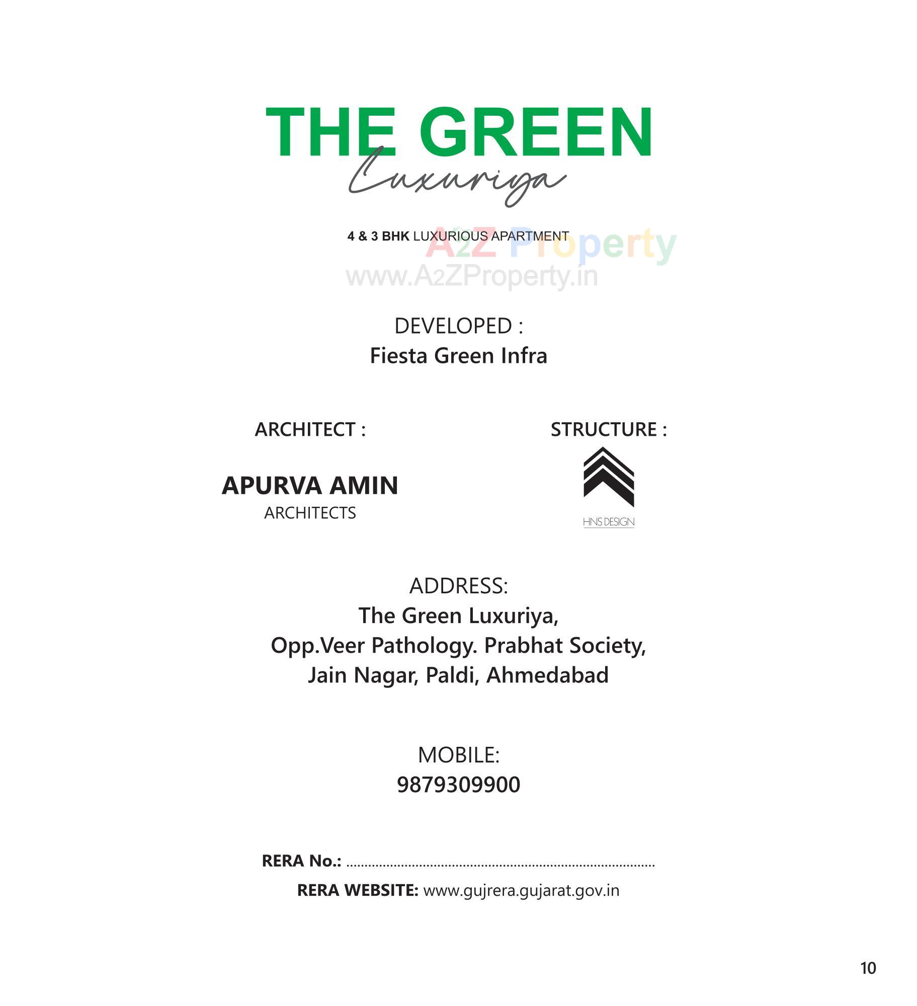 of real estate project The Green Luxuriya located at Chhadavad, Ahmedabad, Gujarat
