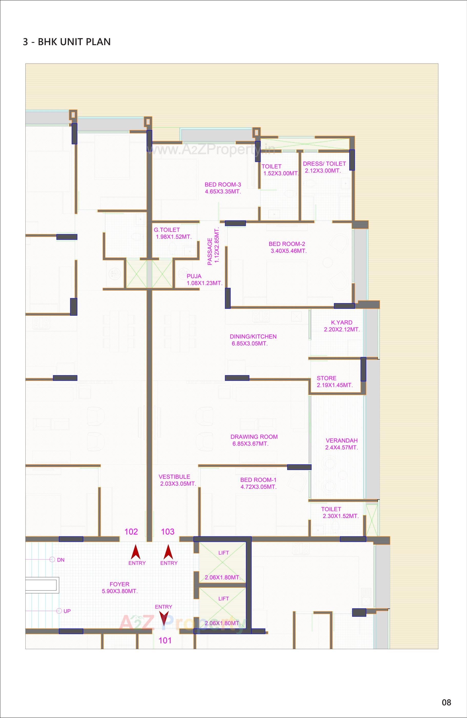 Layout of real estate project The Green Luxuriya located at Chhadavad, Ahmedabad, Gujarat