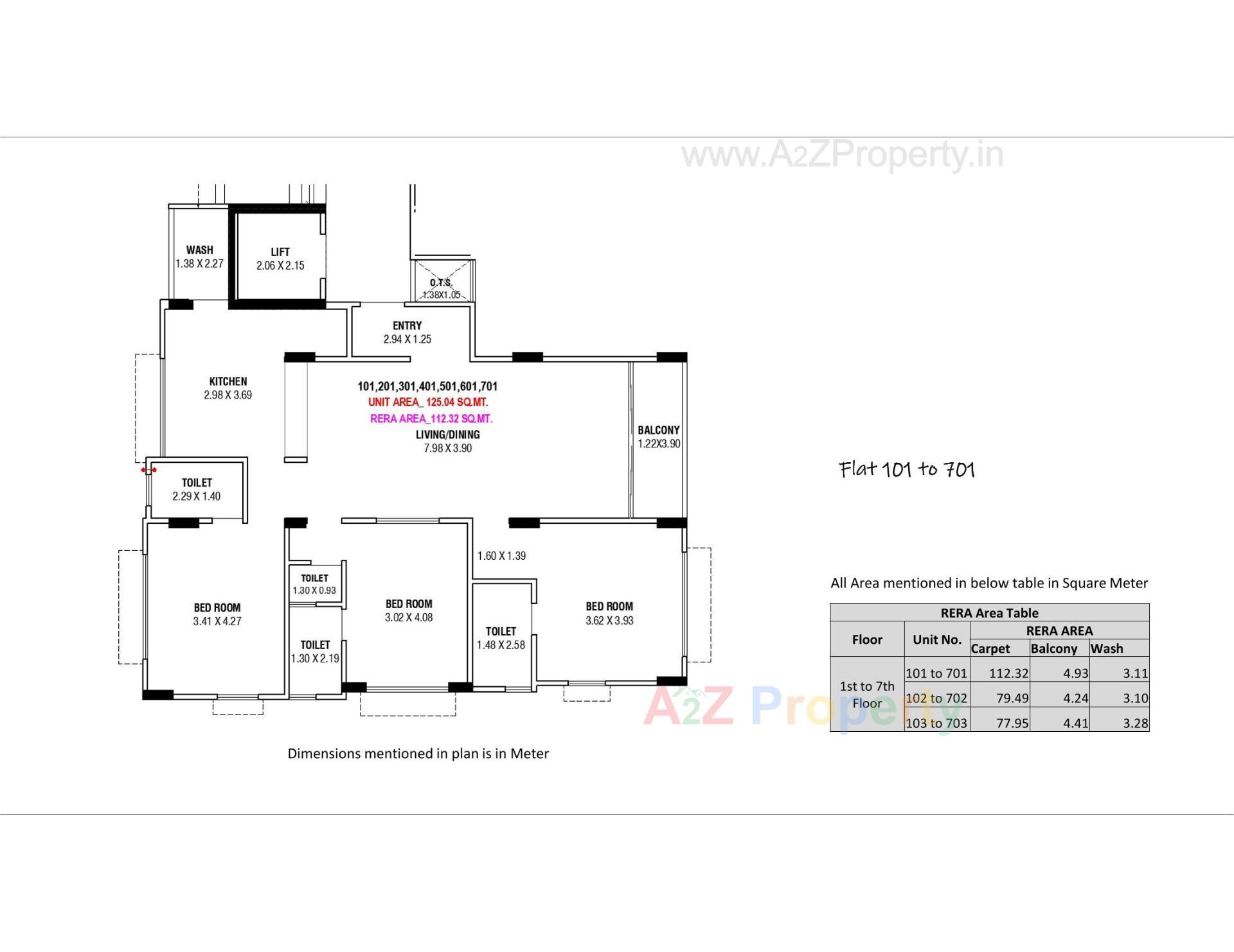 Layout of real estate project The Gujarat National Flats Co Op Hou  Soc Ltd located at Kochrab, Ahmedabad, Gujarat