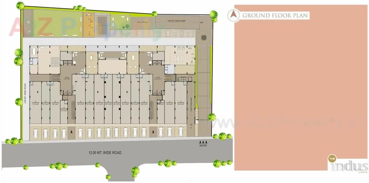 Layout of real estate project The Indus located at Ahmedabad, Ahmedabad, Gujarat