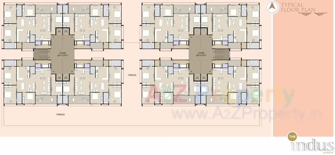 Layout of real estate project The Indus located at Ahmedabad, Ahmedabad, Gujarat
