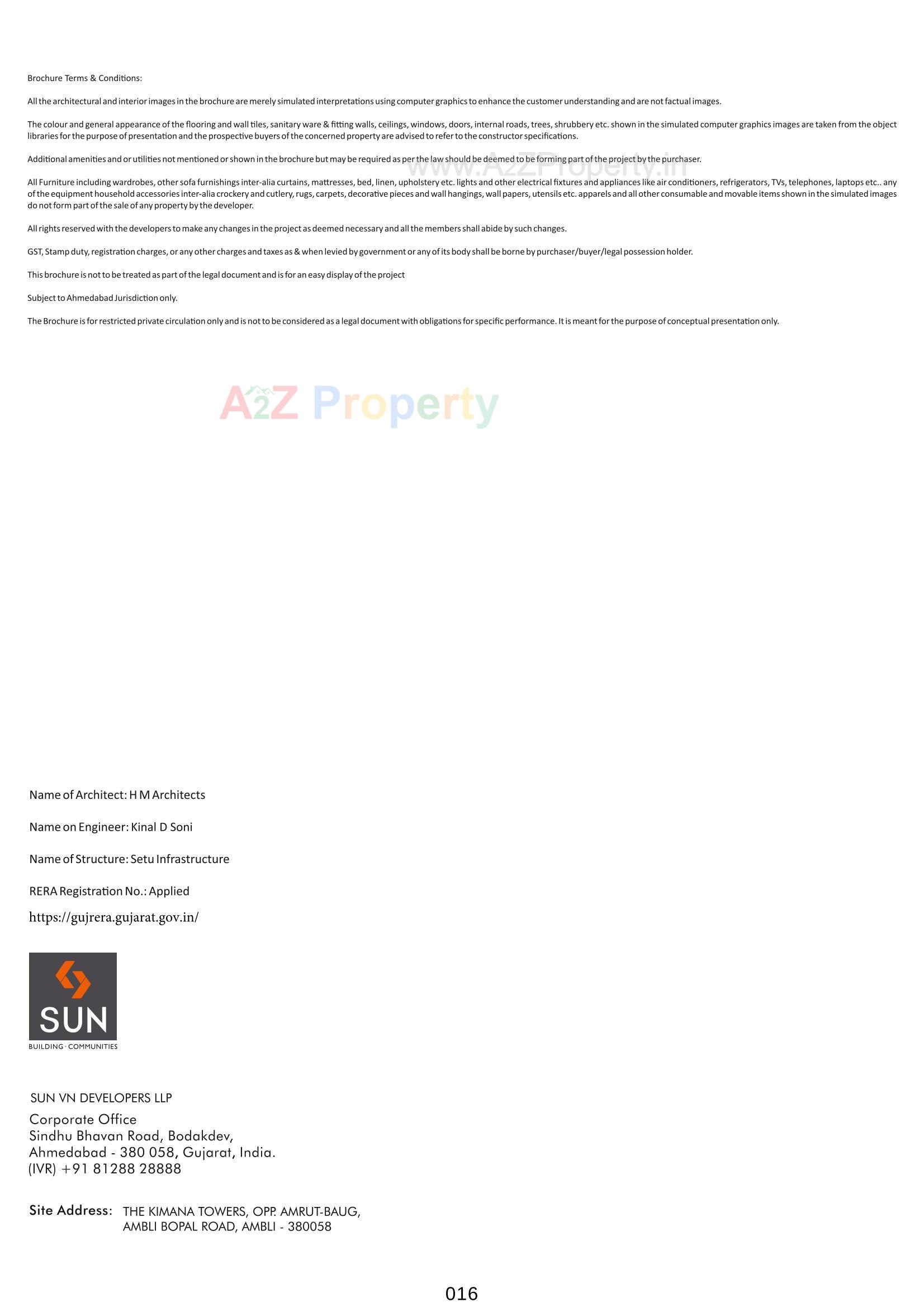  of real estate project The Kimana Towers located at Ambali, Ahmedabad, Gujarat