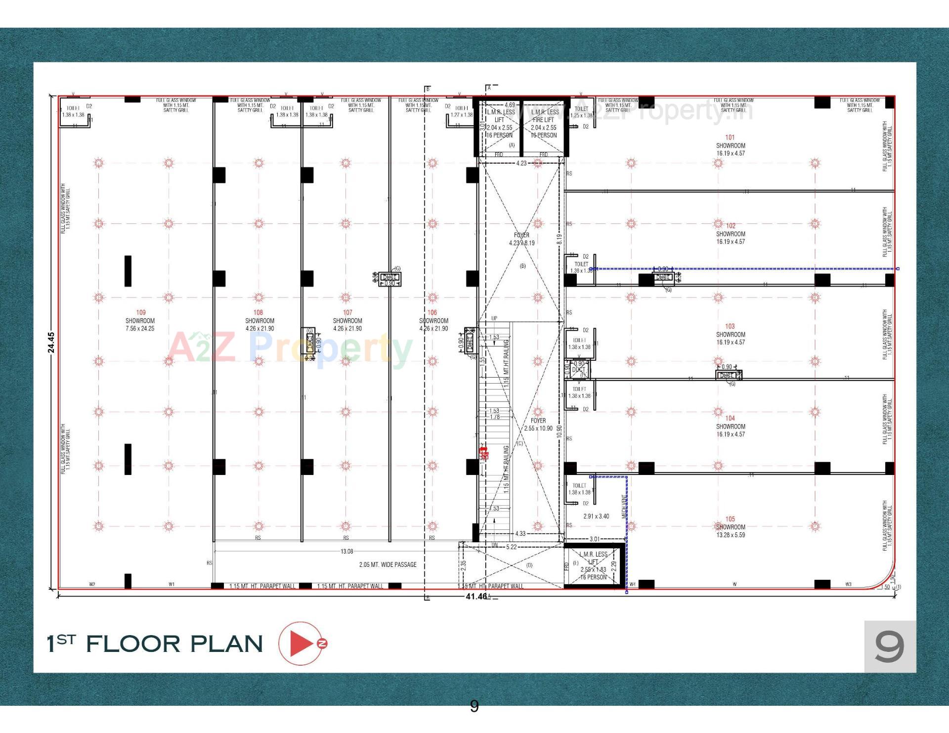 Layout of real estate project The Landmark located at Chandkheda, Ahmedabad, Gujarat