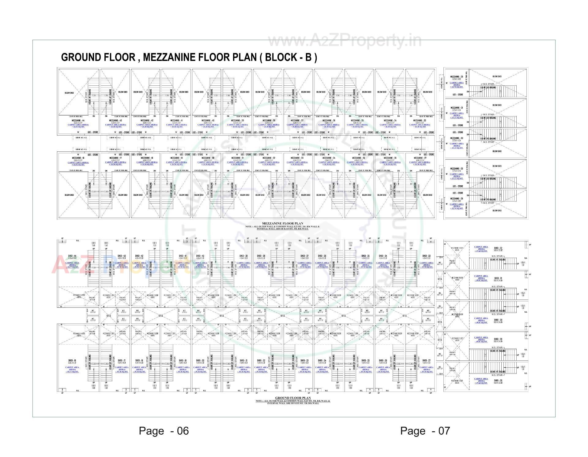Layout of real estate project The Leela Industrial Estate located at Kathwada, Ahmedabad, Gujarat