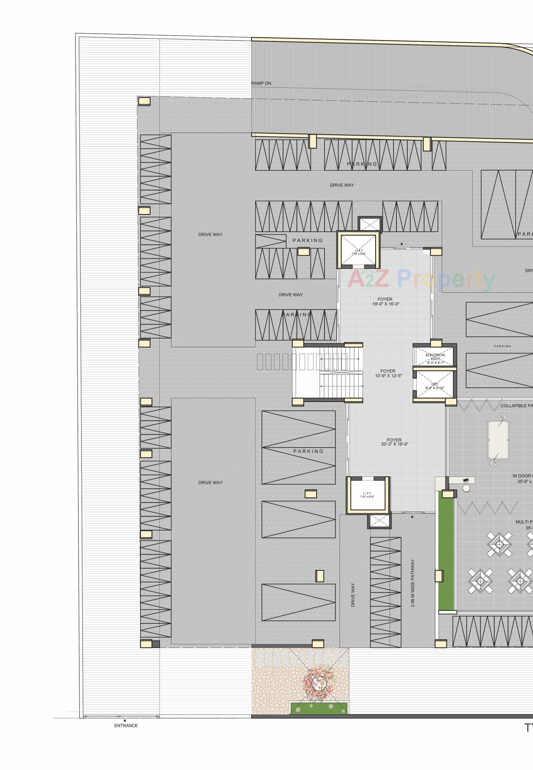 Layout of real estate project The Life located at Ellisbridge, Ahmedabad, Gujarat