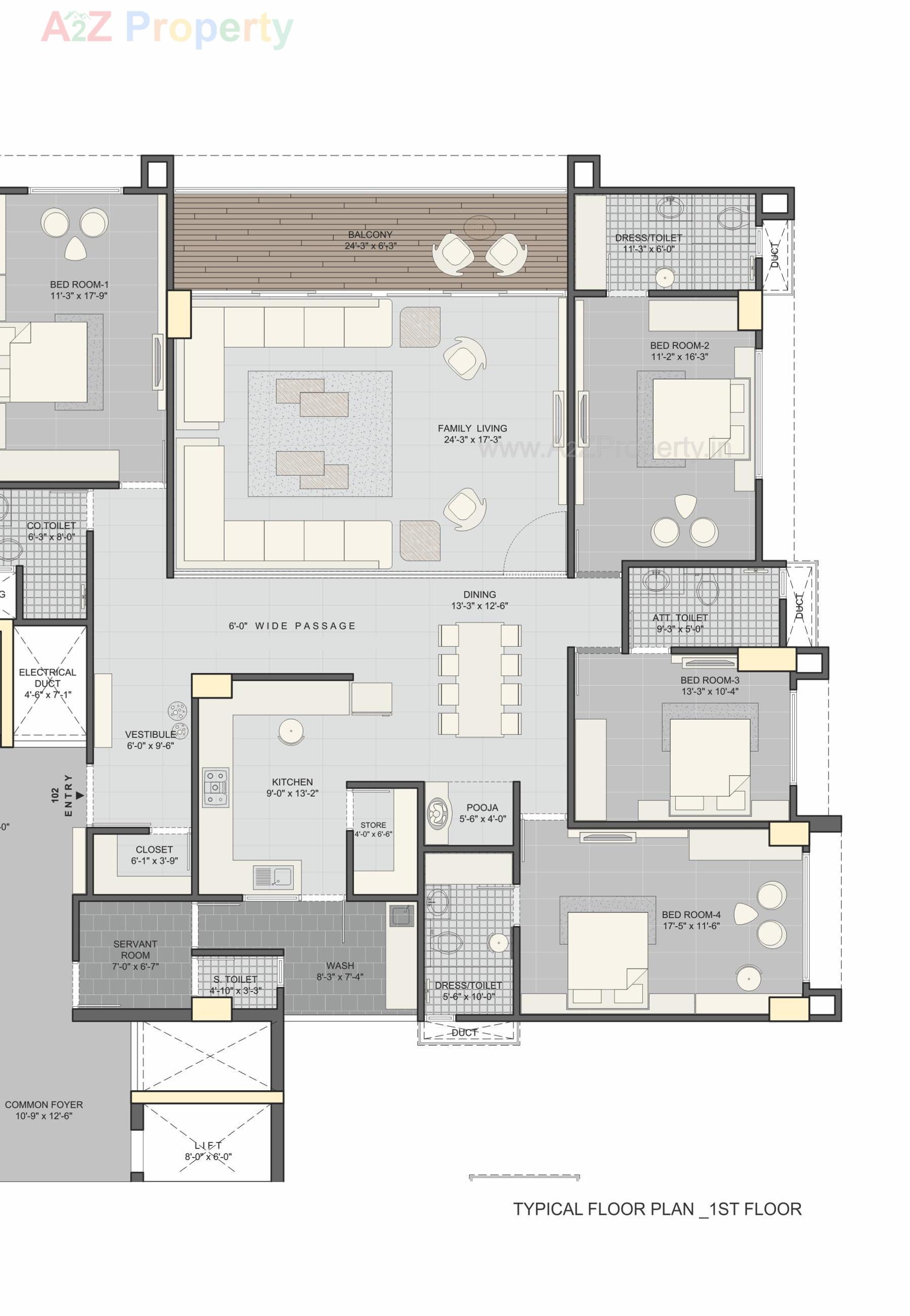 Layout of real estate project The Life located at Ellisbridge, Ahmedabad, Gujarat
