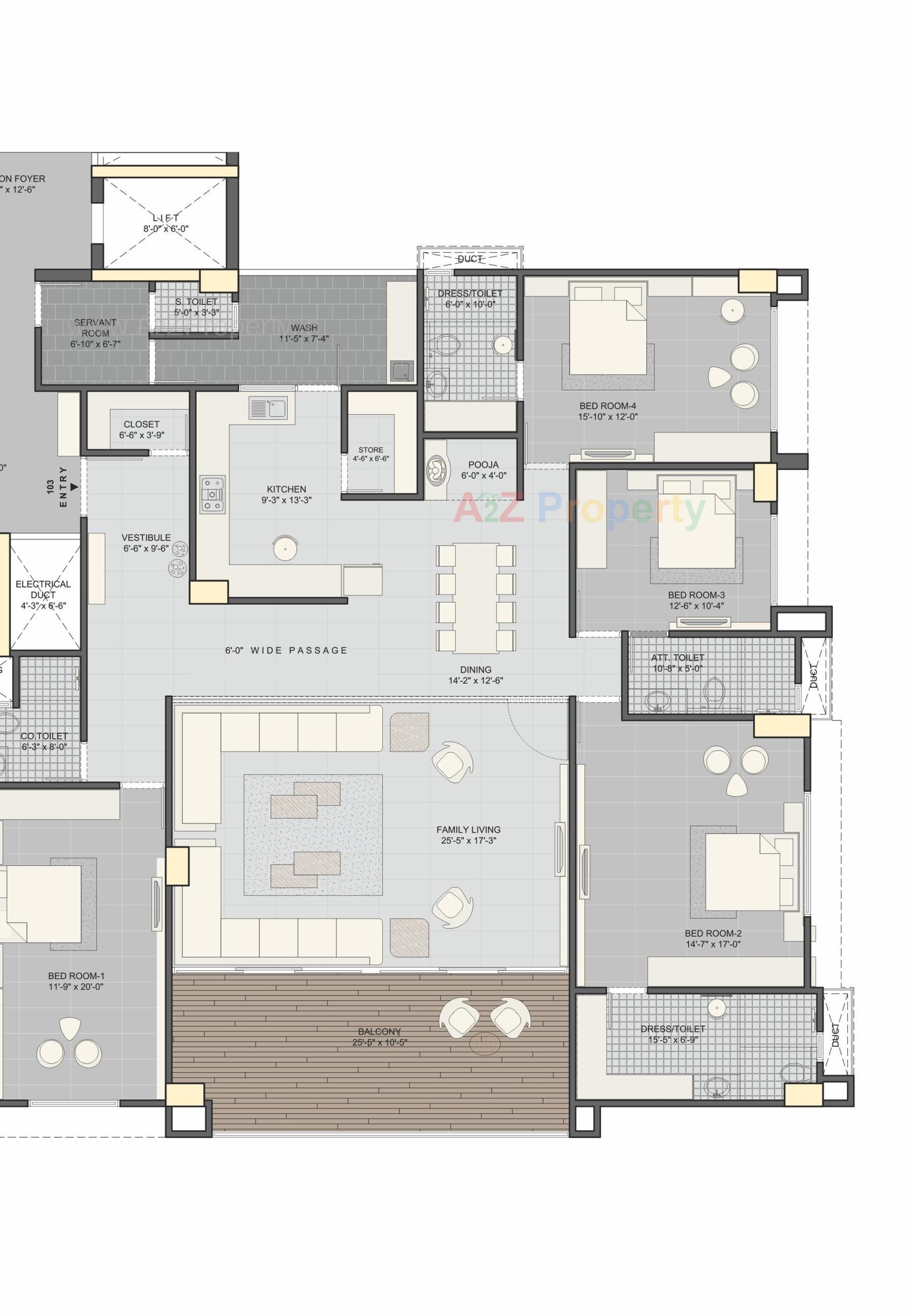 Layout of real estate project The Life located at Ellisbridge, Ahmedabad, Gujarat