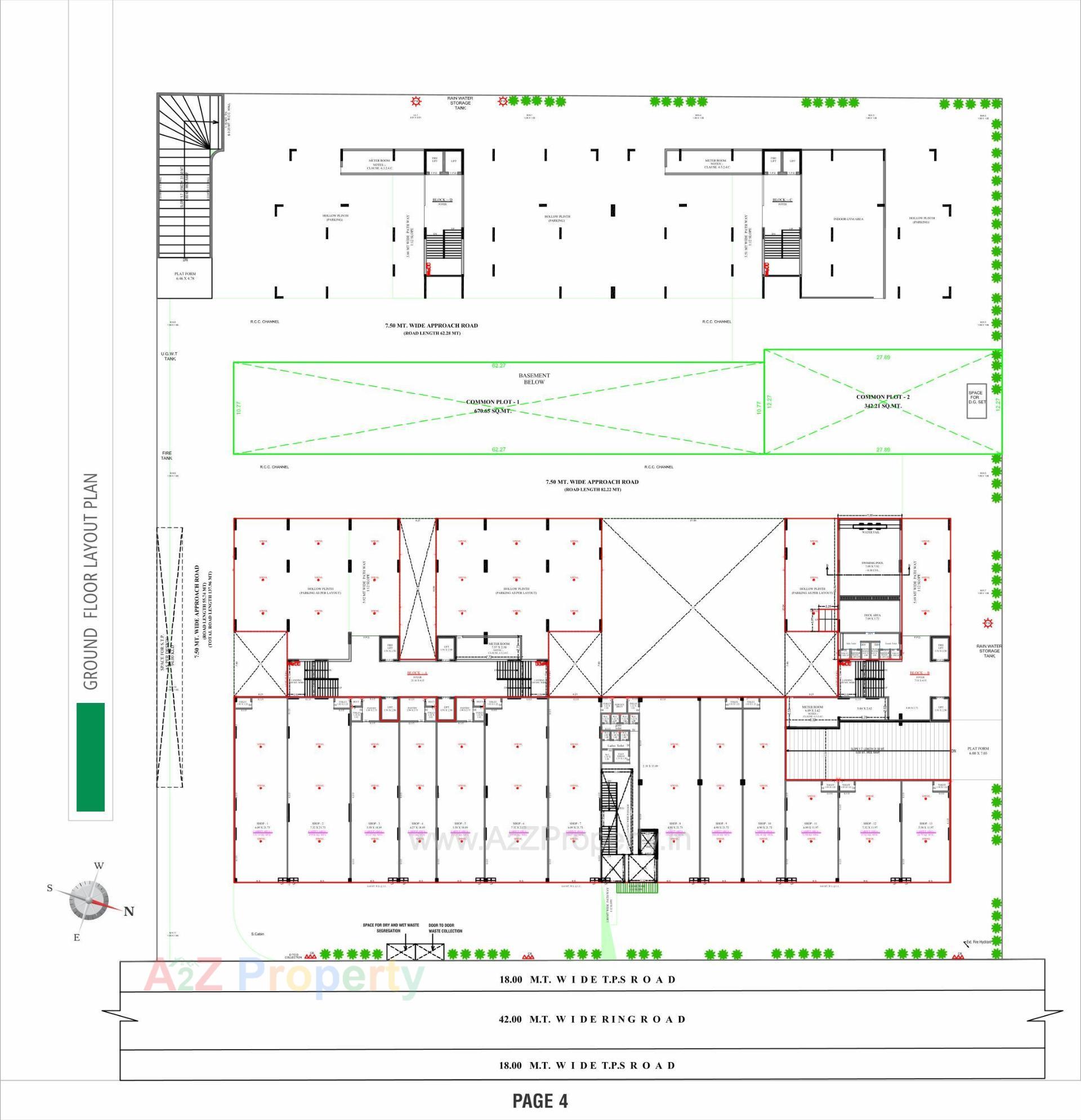 Layout of real estate project The Mango located at Hanspura, Ahmedabad, Gujarat