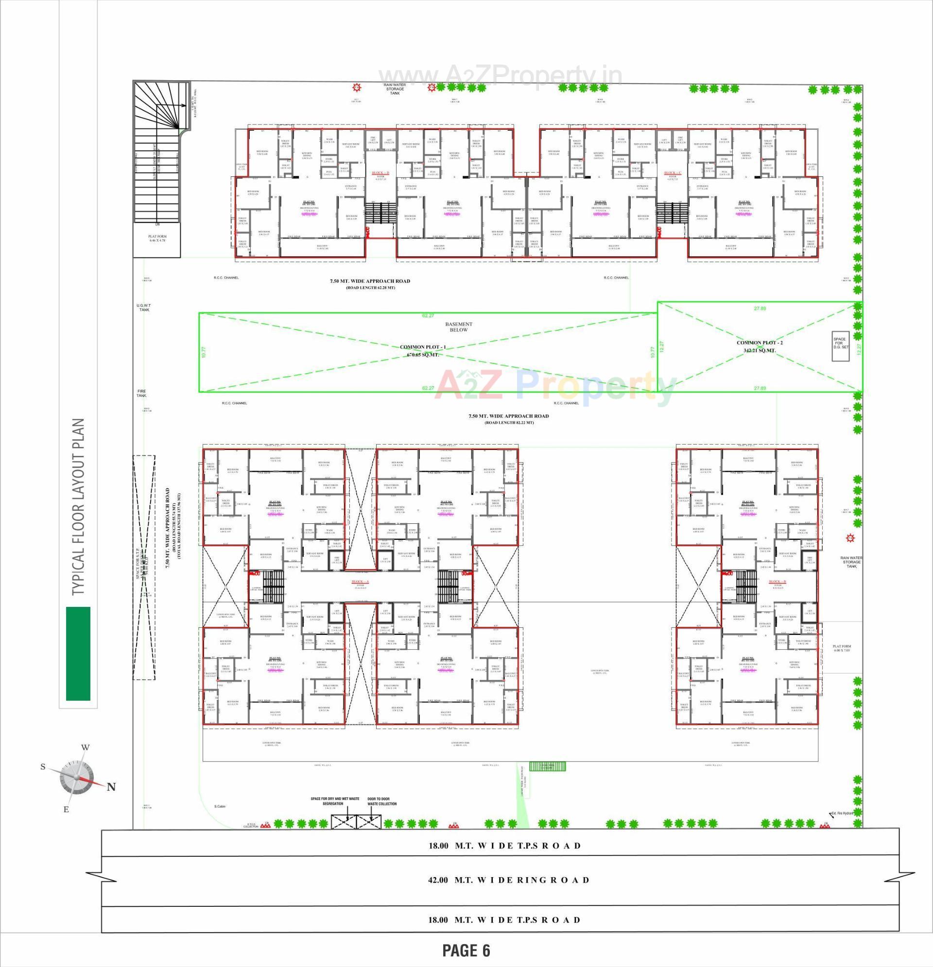 Layout of real estate project The Mango located at Hanspura, Ahmedabad, Gujarat