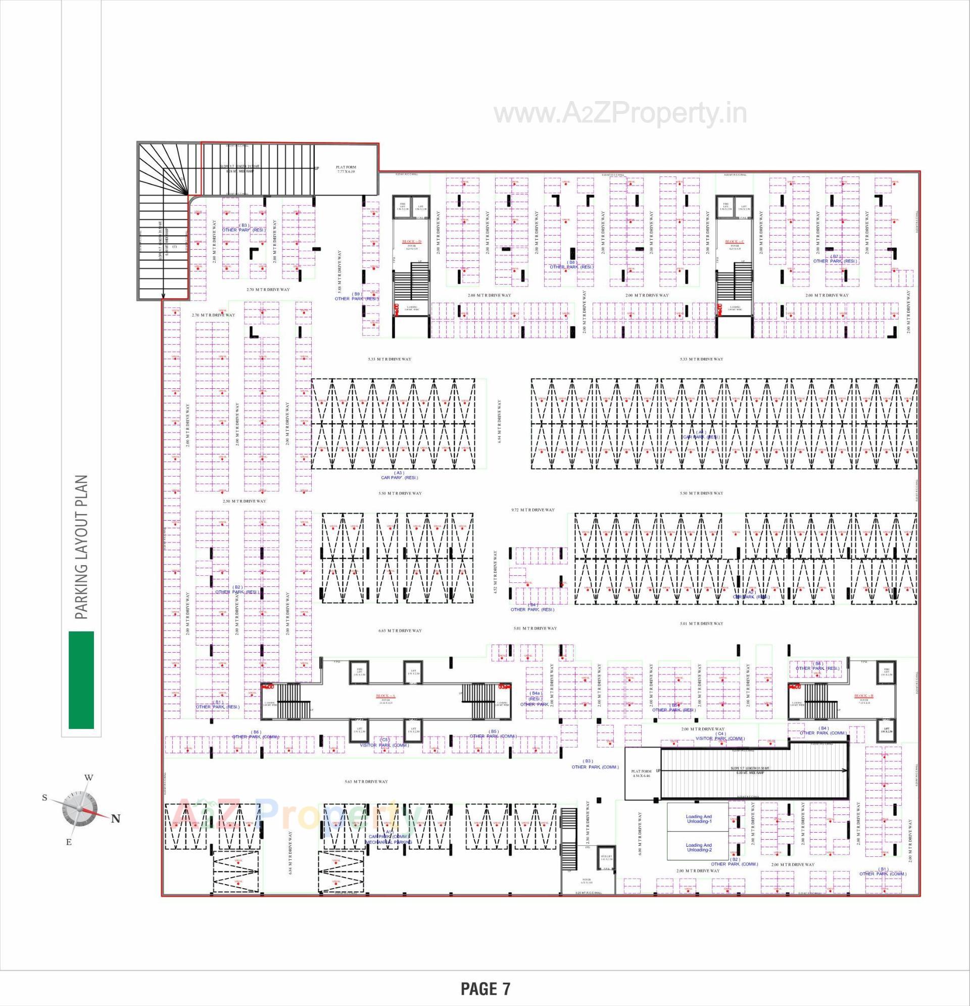 Layout of real estate project The Mango located at Hanspura, Ahmedabad, Gujarat