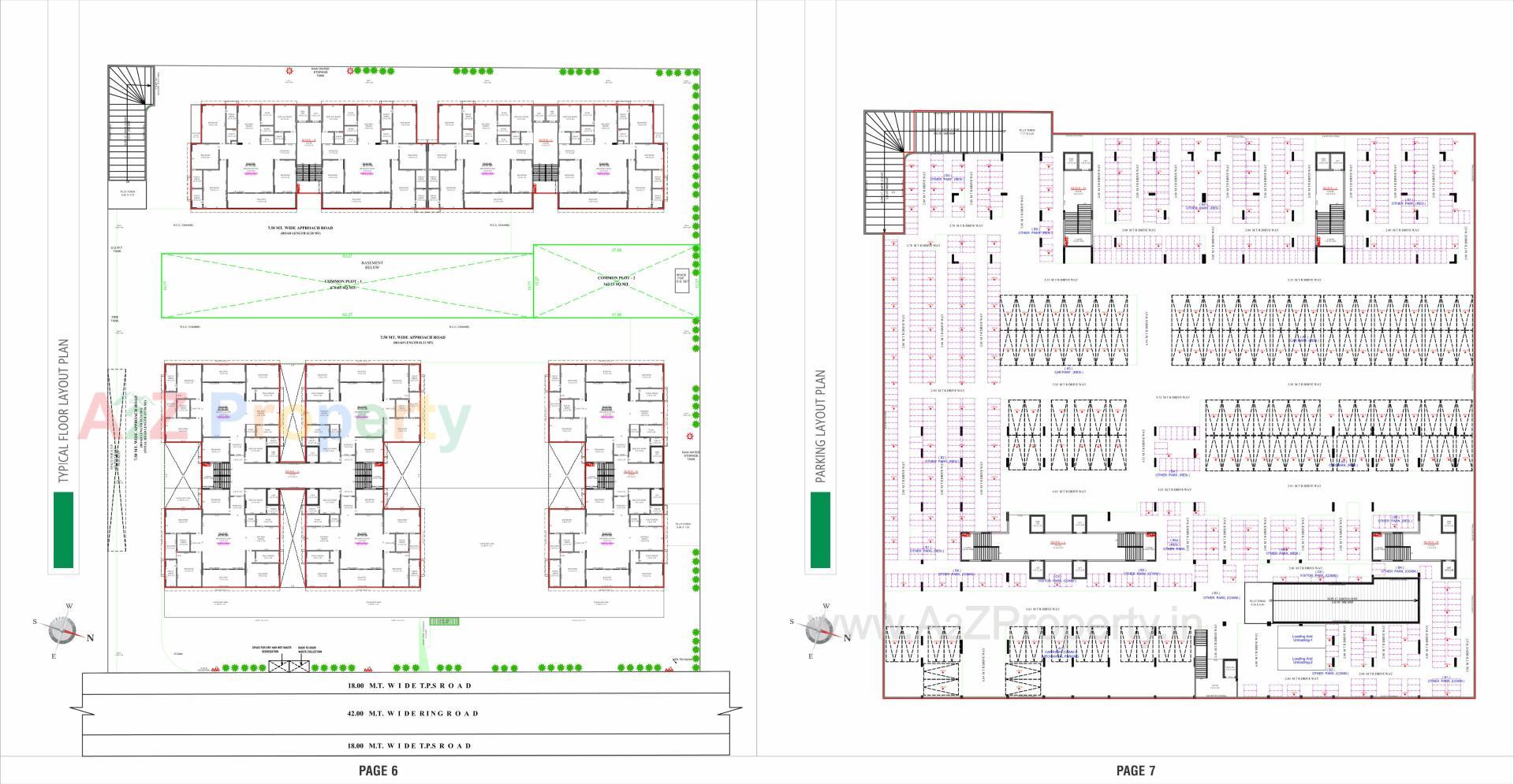 Layout of real estate project The Mango located at Hanspura, Ahmedabad, Gujarat