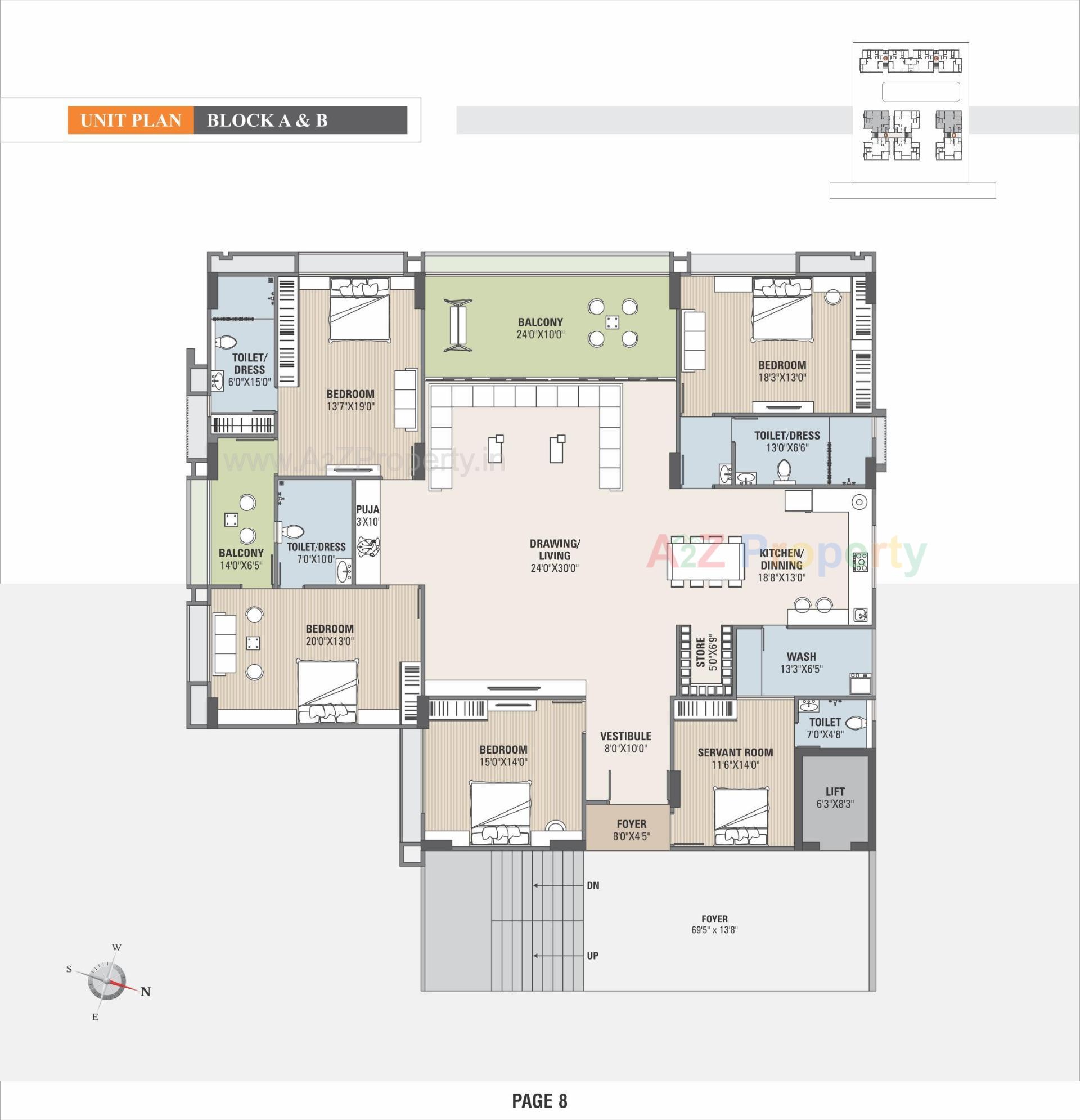 Layout of real estate project The Mango located at Hanspura, Ahmedabad, Gujarat