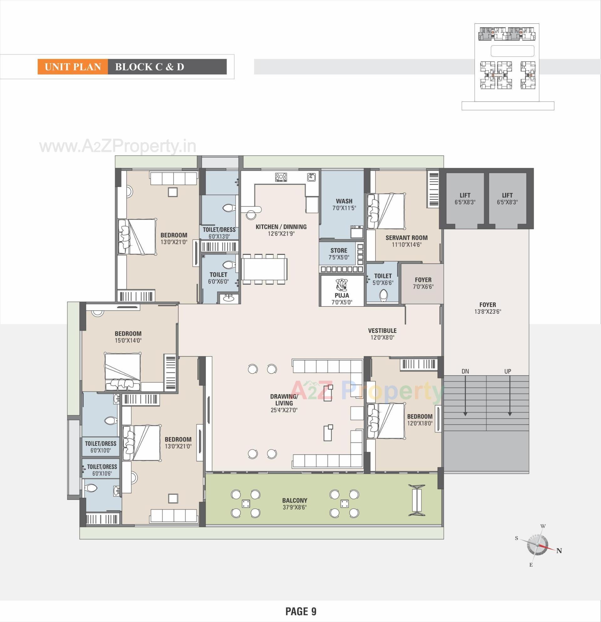 Layout of real estate project The Mango located at Hanspura, Ahmedabad, Gujarat