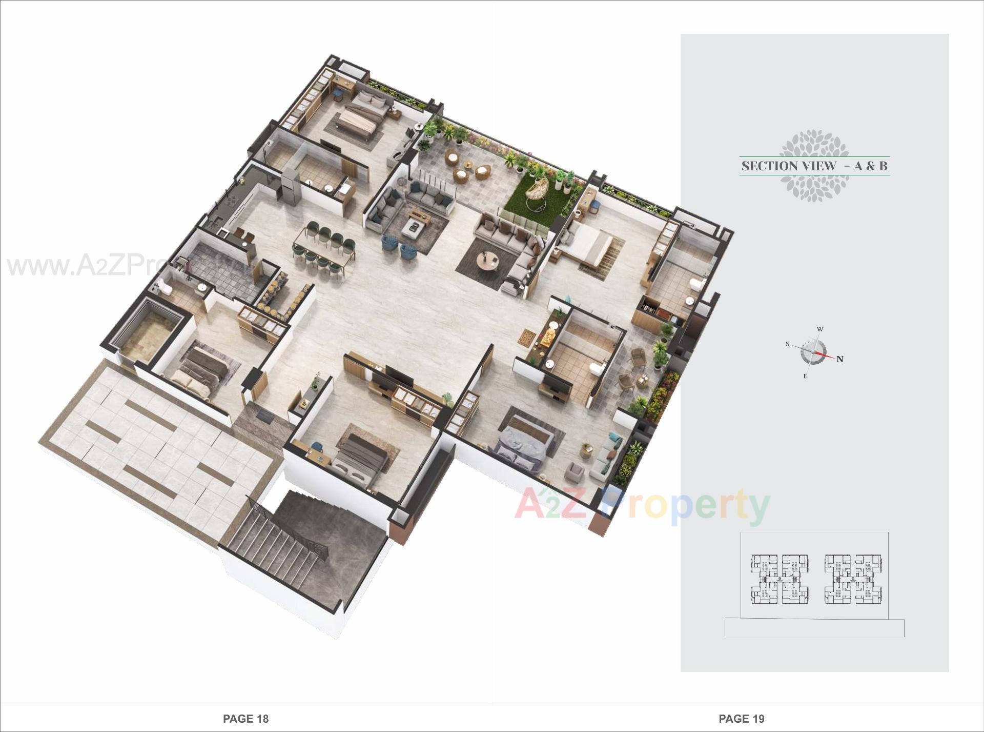 Layout of real estate project The Mango located at Hanspura, Ahmedabad, Gujarat