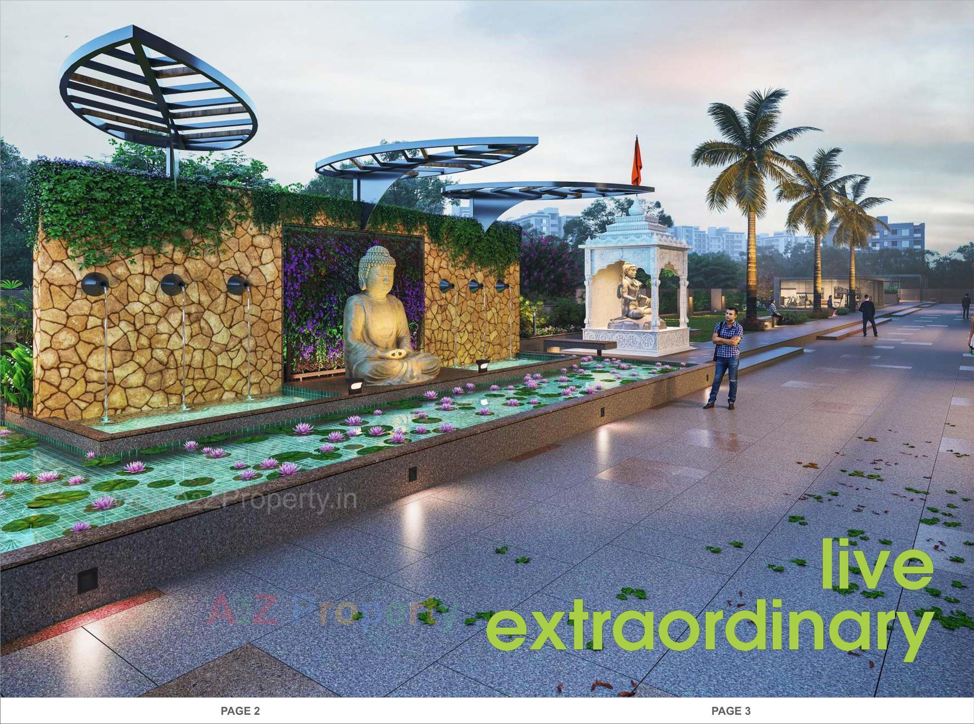 3D Elevation of real estate project The Mango located at Hanspura, Ahmedabad, Gujarat