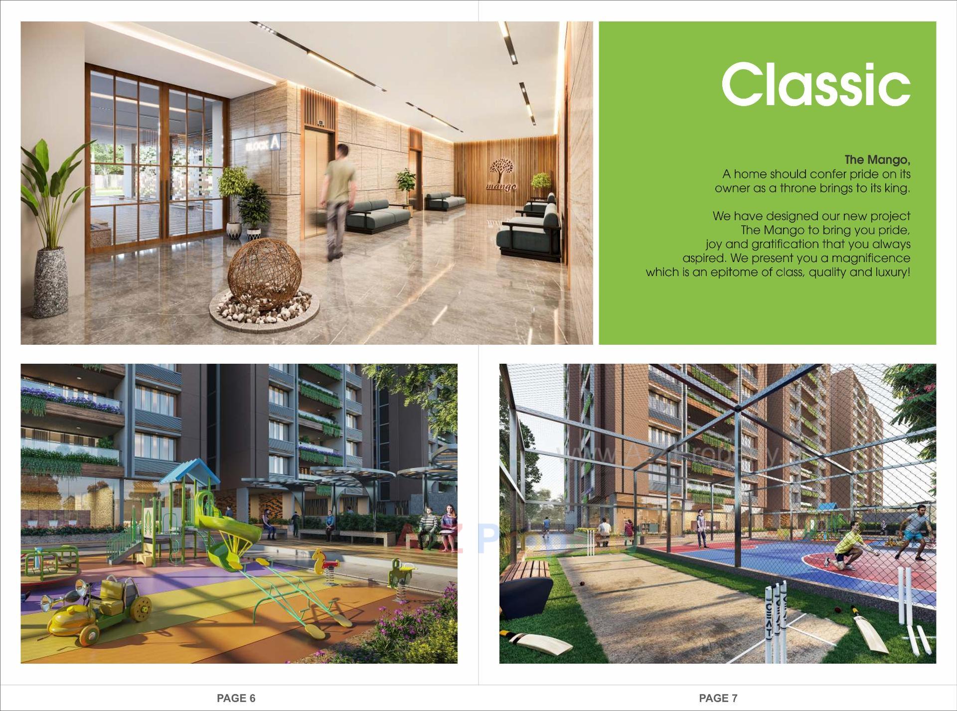 3D Elevation of real estate project The Mango located at Hanspura, Ahmedabad, Gujarat