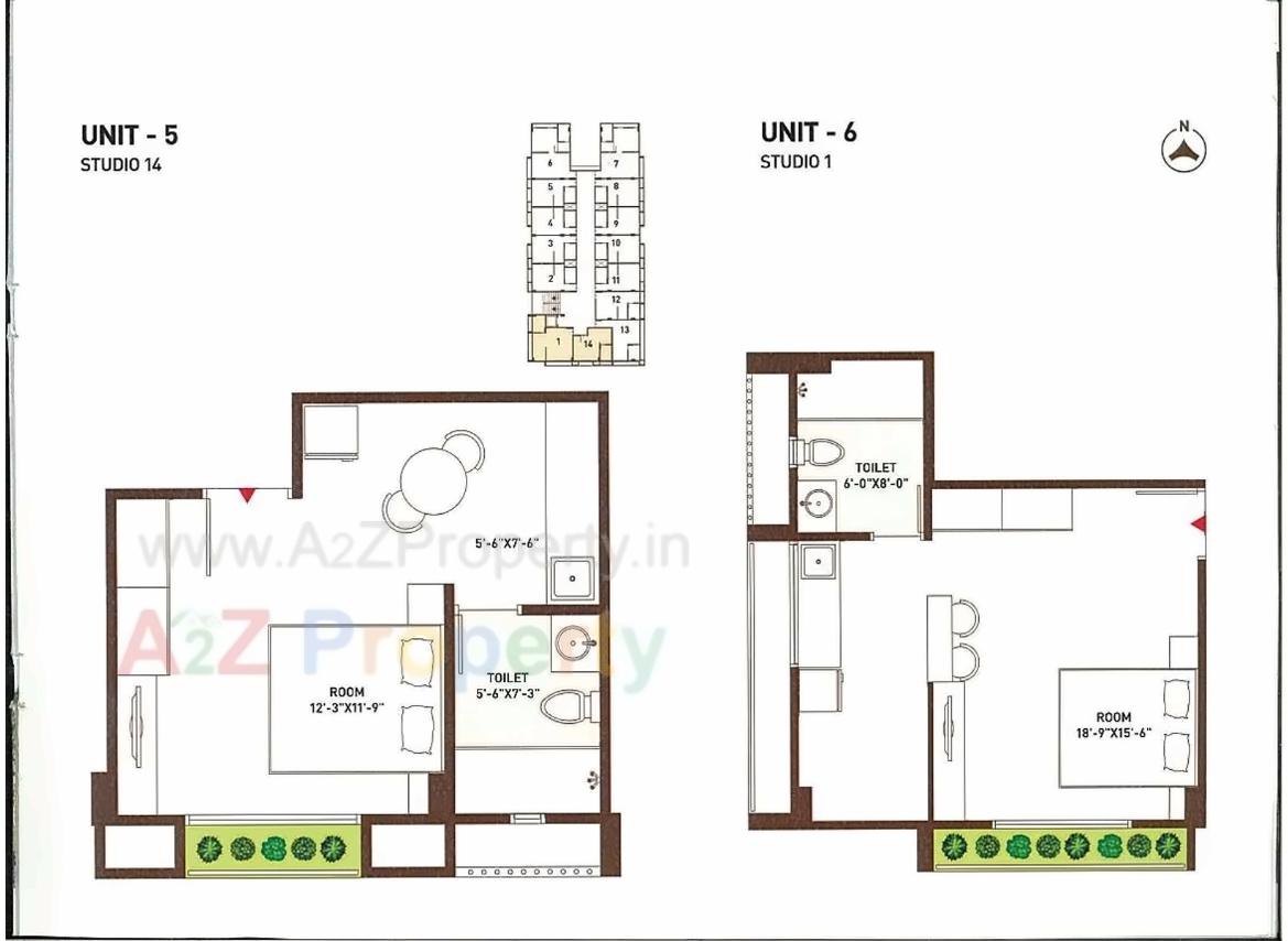 Layout of real estate project The Mantra located at Bodakdev, Ahmedabad, Gujarat
