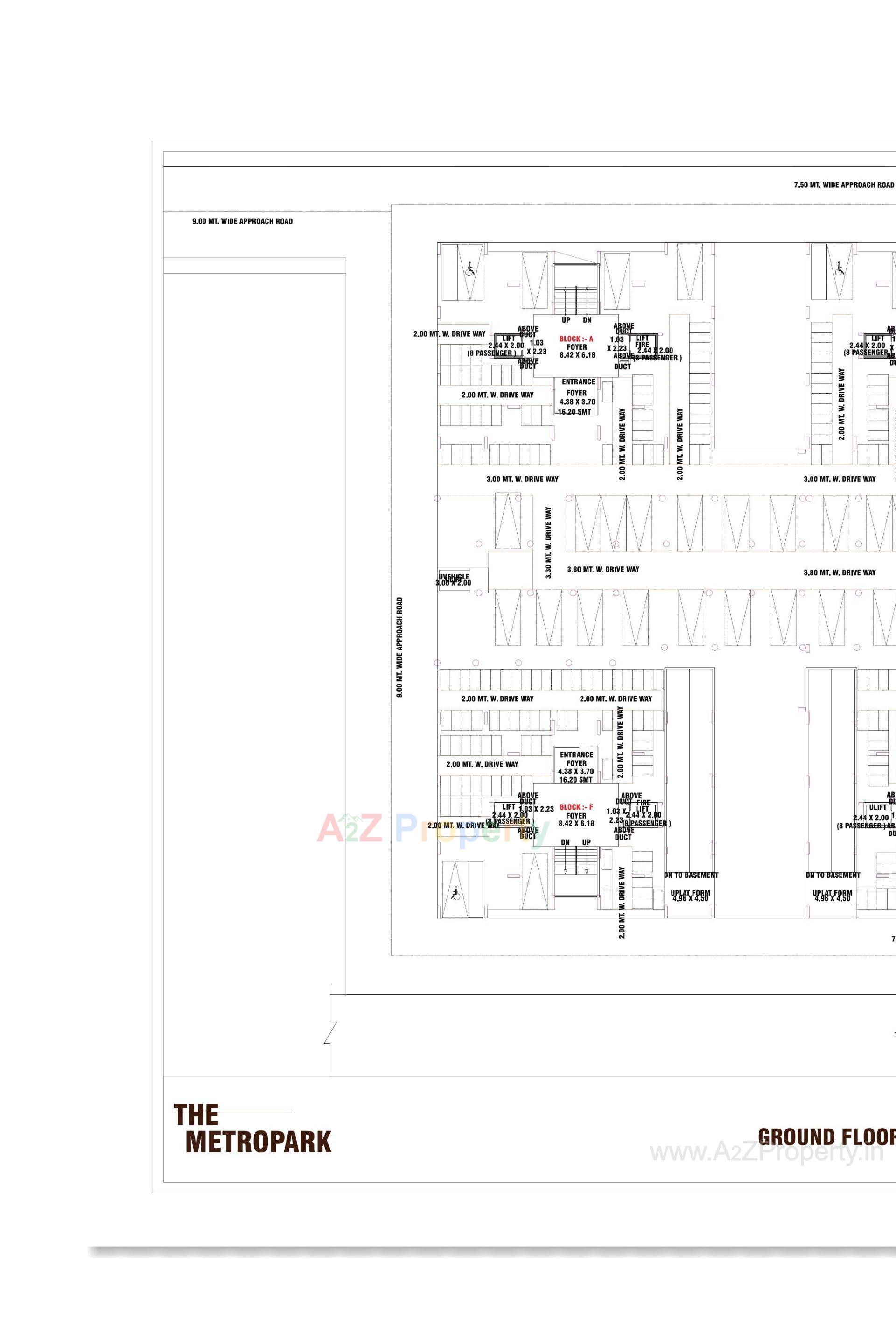 Layout of real estate project The Metropark located at Vastral, Ahmedabad, Gujarat