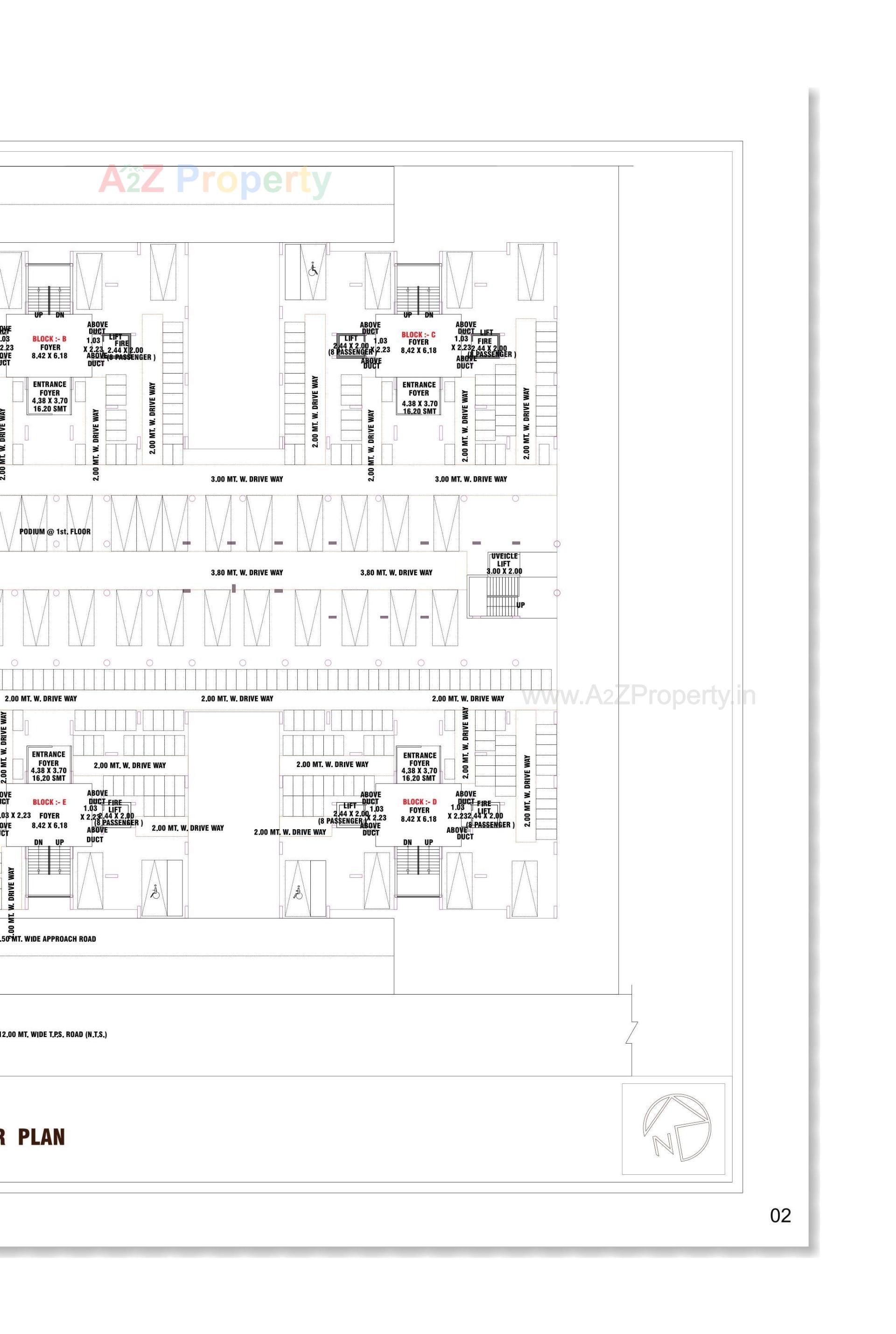 Layout of real estate project The Metropark located at Vastral, Ahmedabad, Gujarat