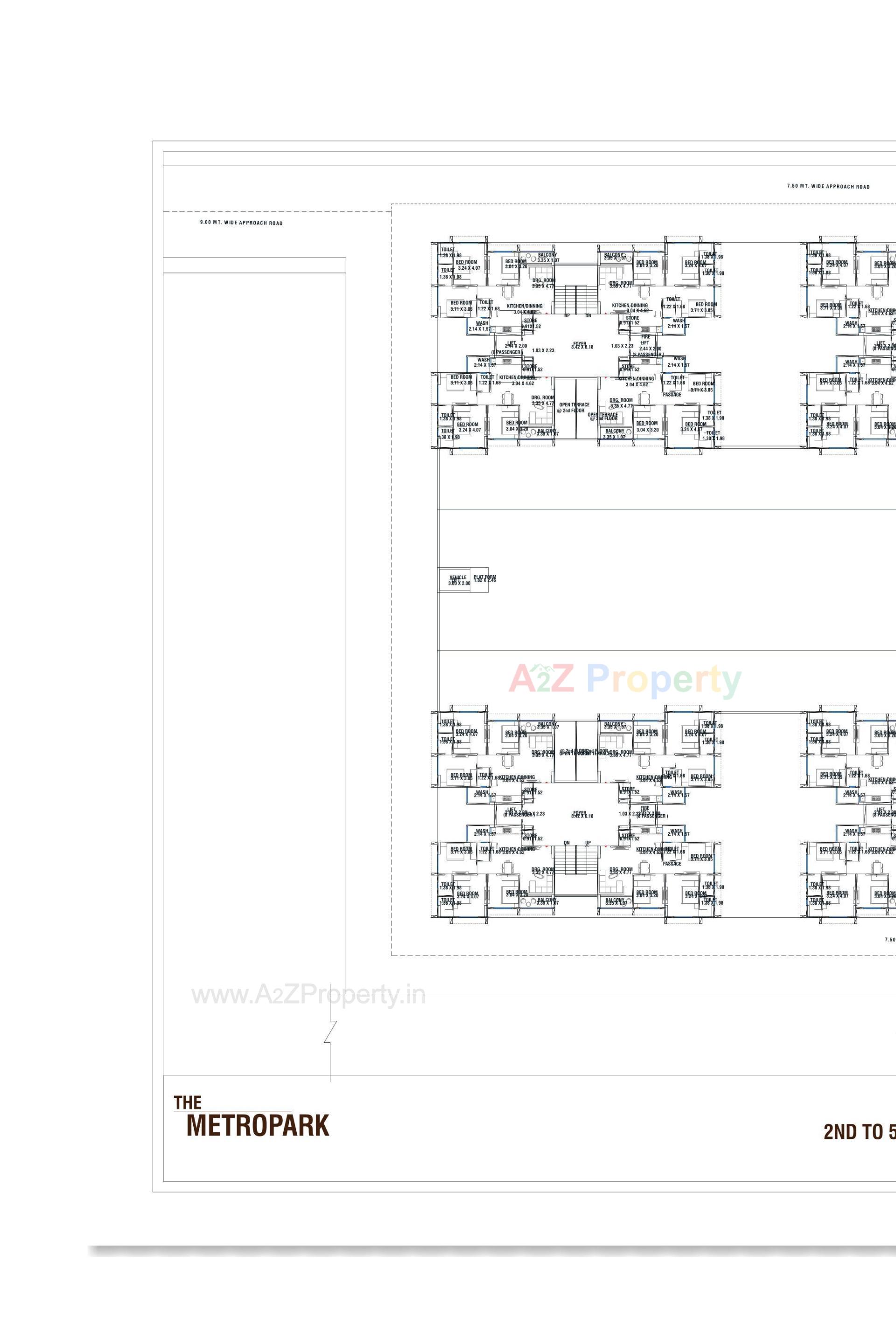 Layout of real estate project The Metropark located at Vastral, Ahmedabad, Gujarat