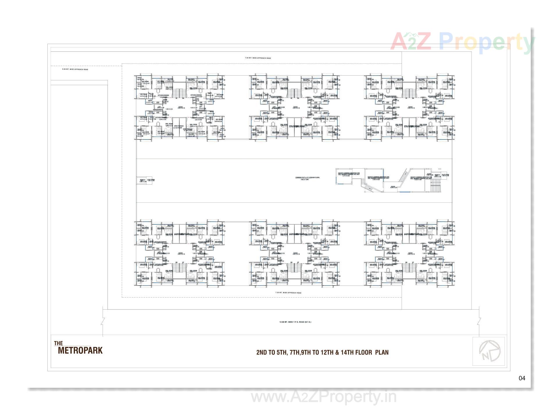 Layout of real estate project The Metropark located at Vastral, Ahmedabad, Gujarat