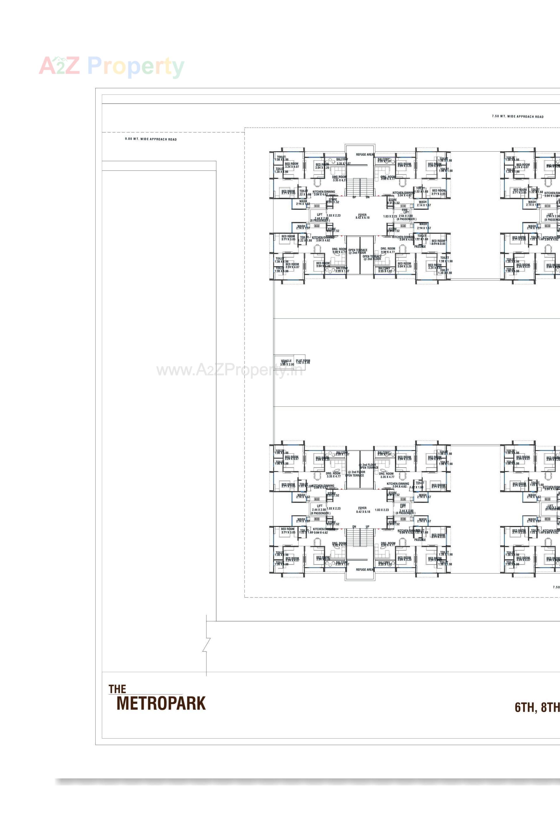 Layout of real estate project The Metropark located at Vastral, Ahmedabad, Gujarat