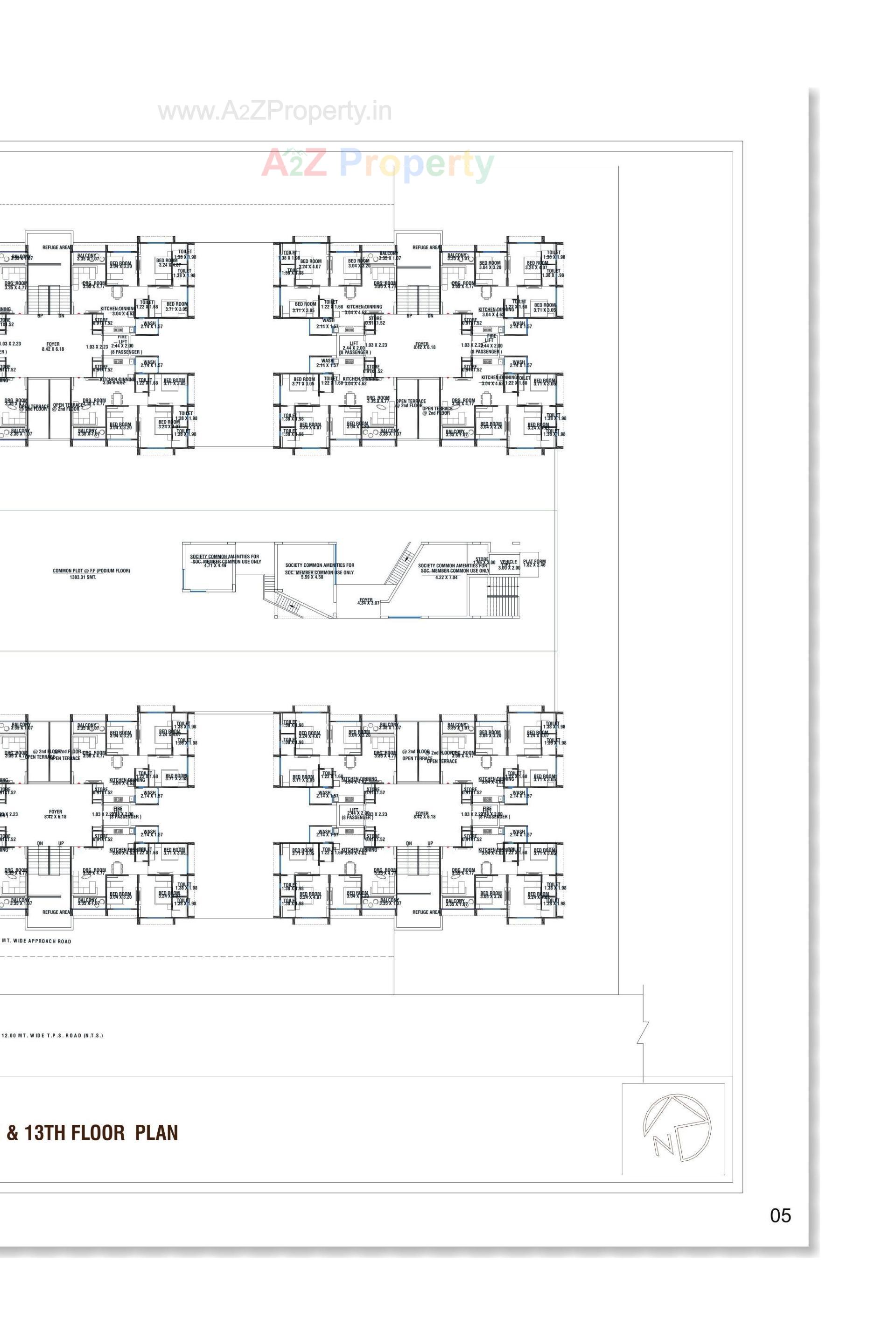 Layout of real estate project The Metropark located at Vastral, Ahmedabad, Gujarat