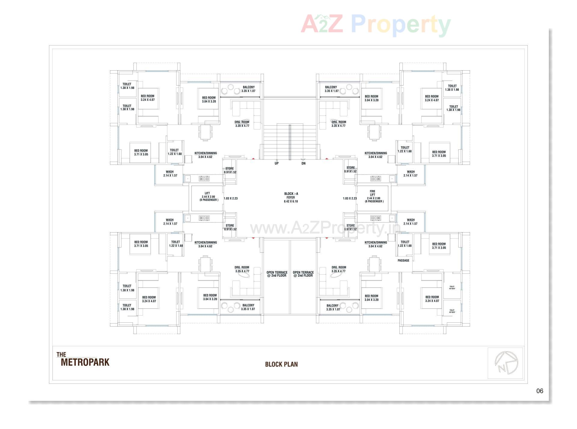 Layout of real estate project The Metropark located at Vastral, Ahmedabad, Gujarat
