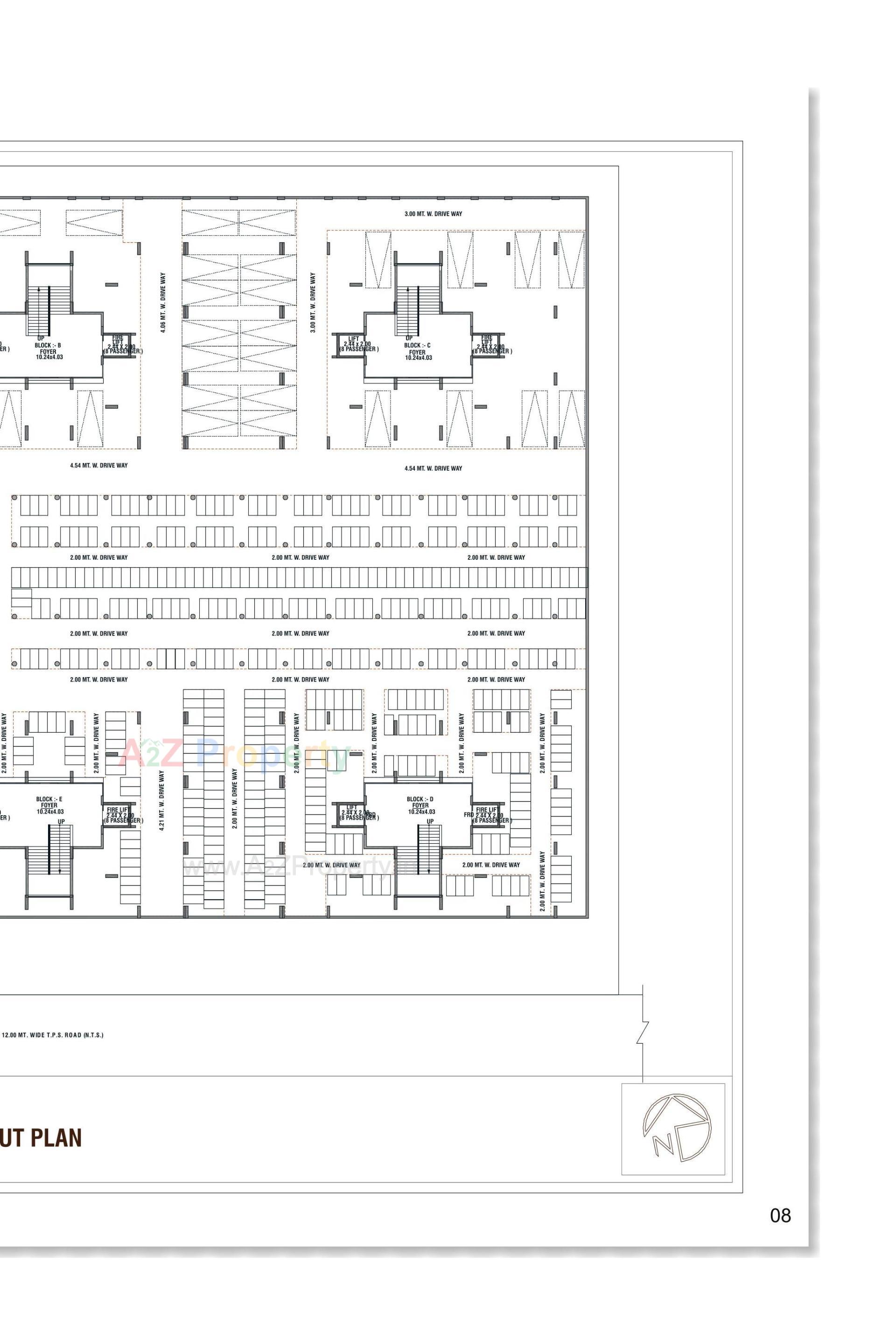 Layout of real estate project The Metropark located at Vastral, Ahmedabad, Gujarat