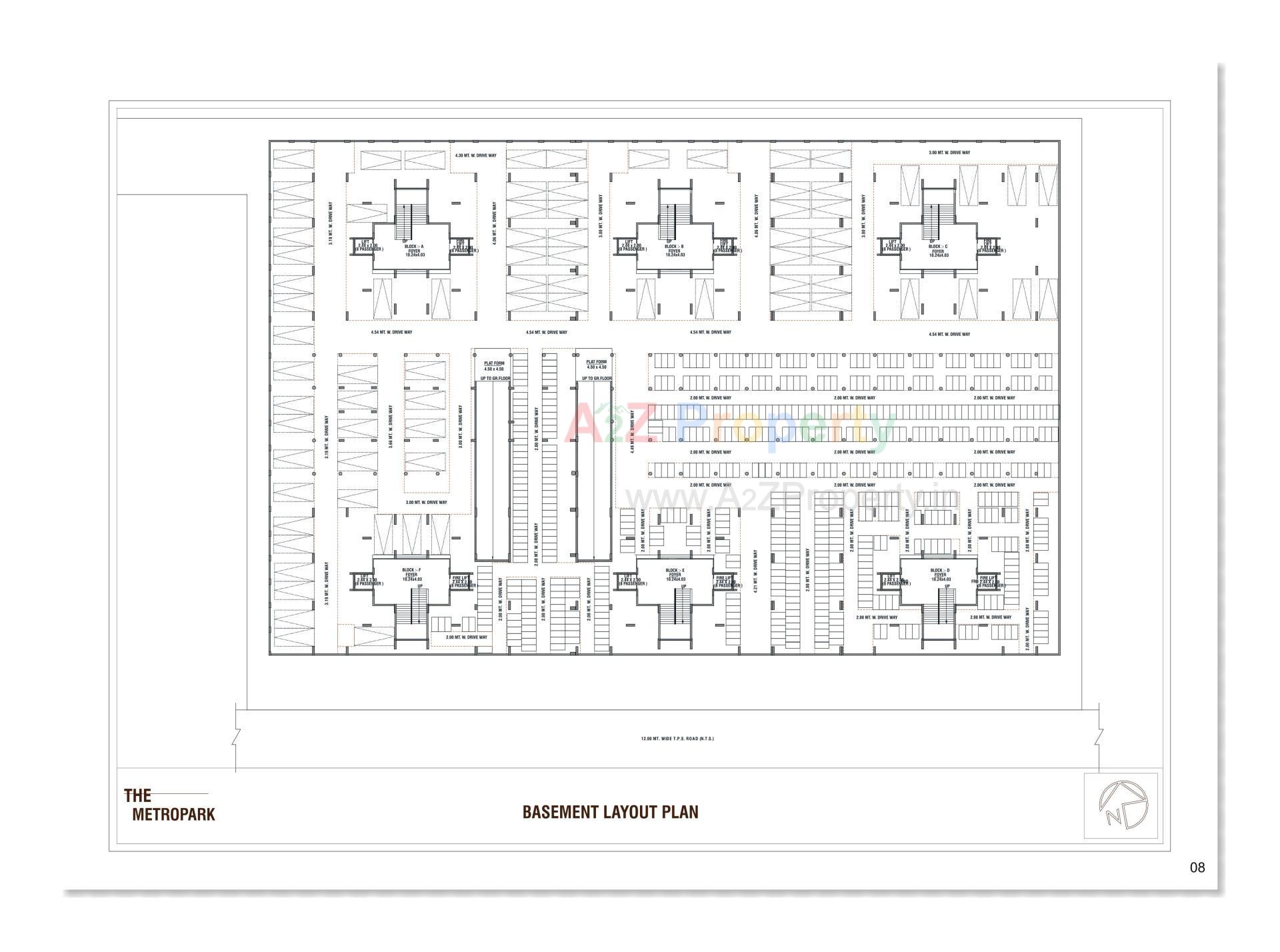 Layout of real estate project The Metropark located at Vastral, Ahmedabad, Gujarat