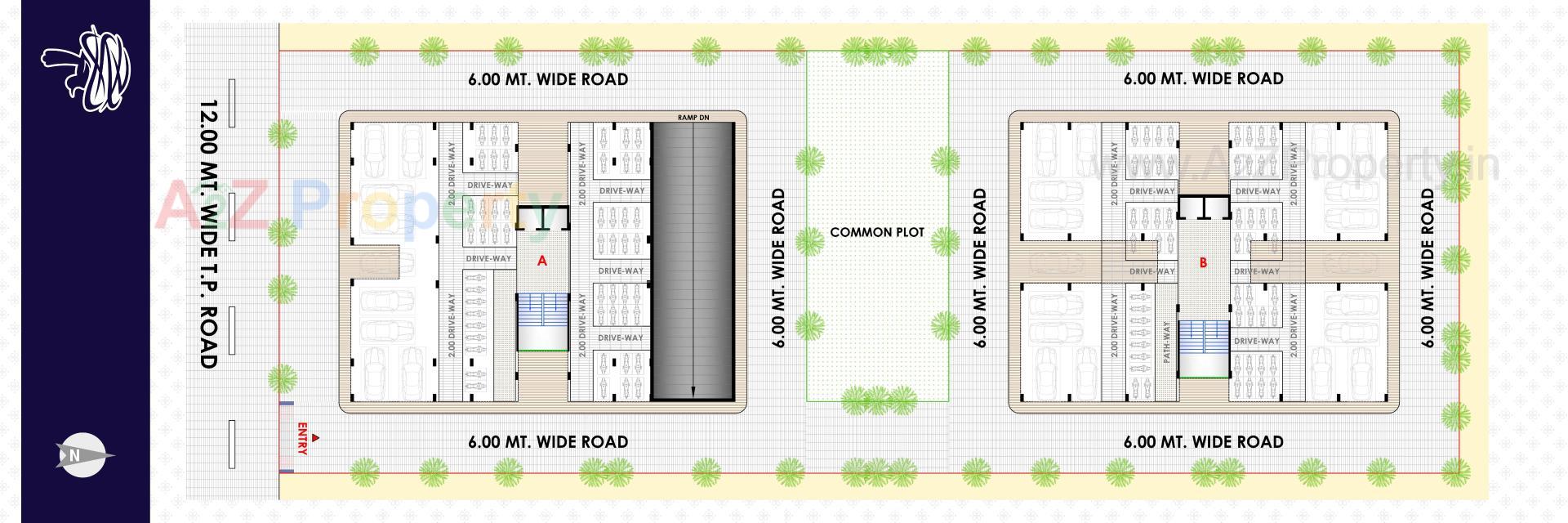 Layout of real estate project The Nest Residency located at Nikol, Ahmedabad, Gujarat