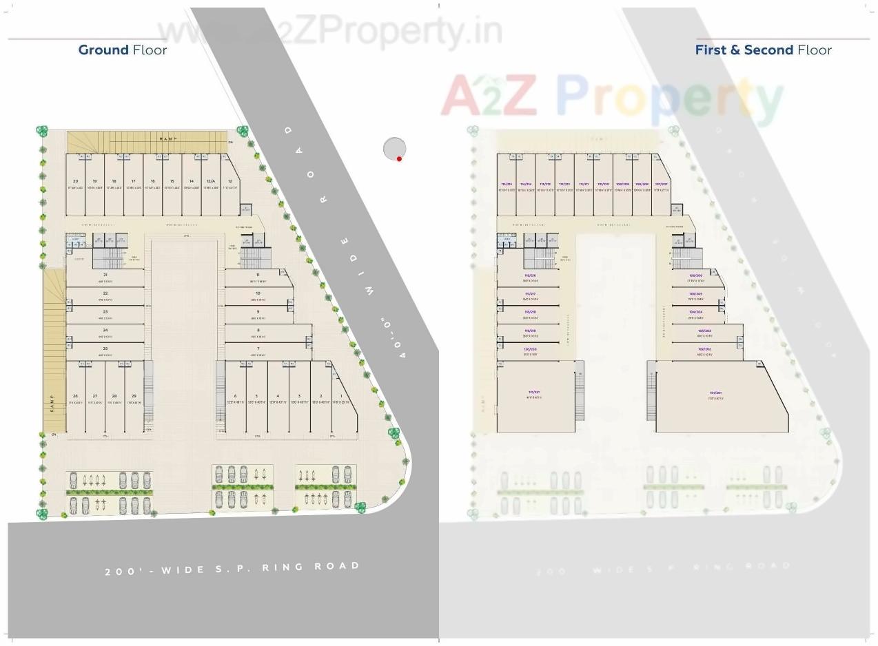 Layout of real estate project The Newyork Empire located at Muthia, Ahmedabad, Gujarat