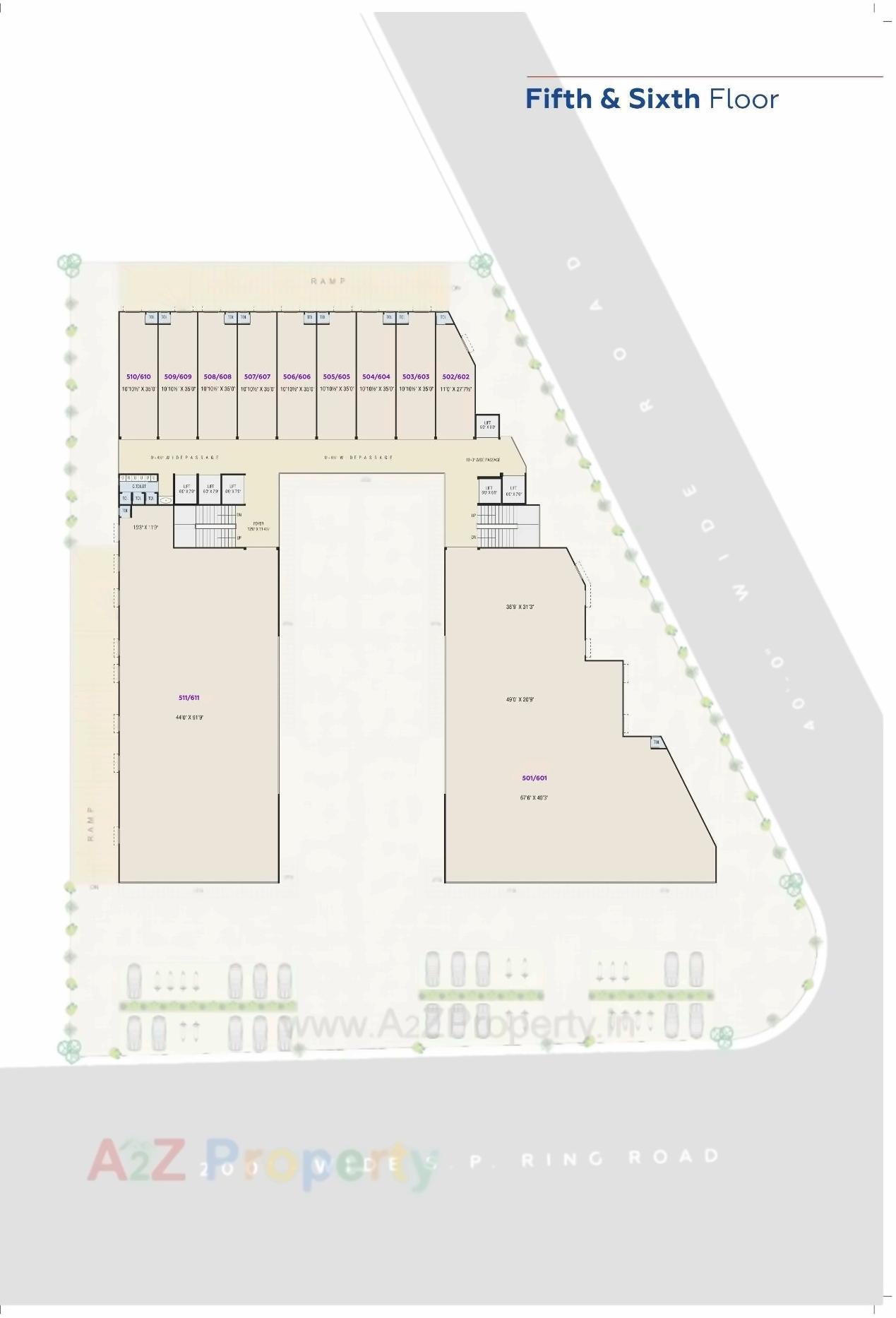 Layout of real estate project The Newyork Empire located at Muthia, Ahmedabad, Gujarat