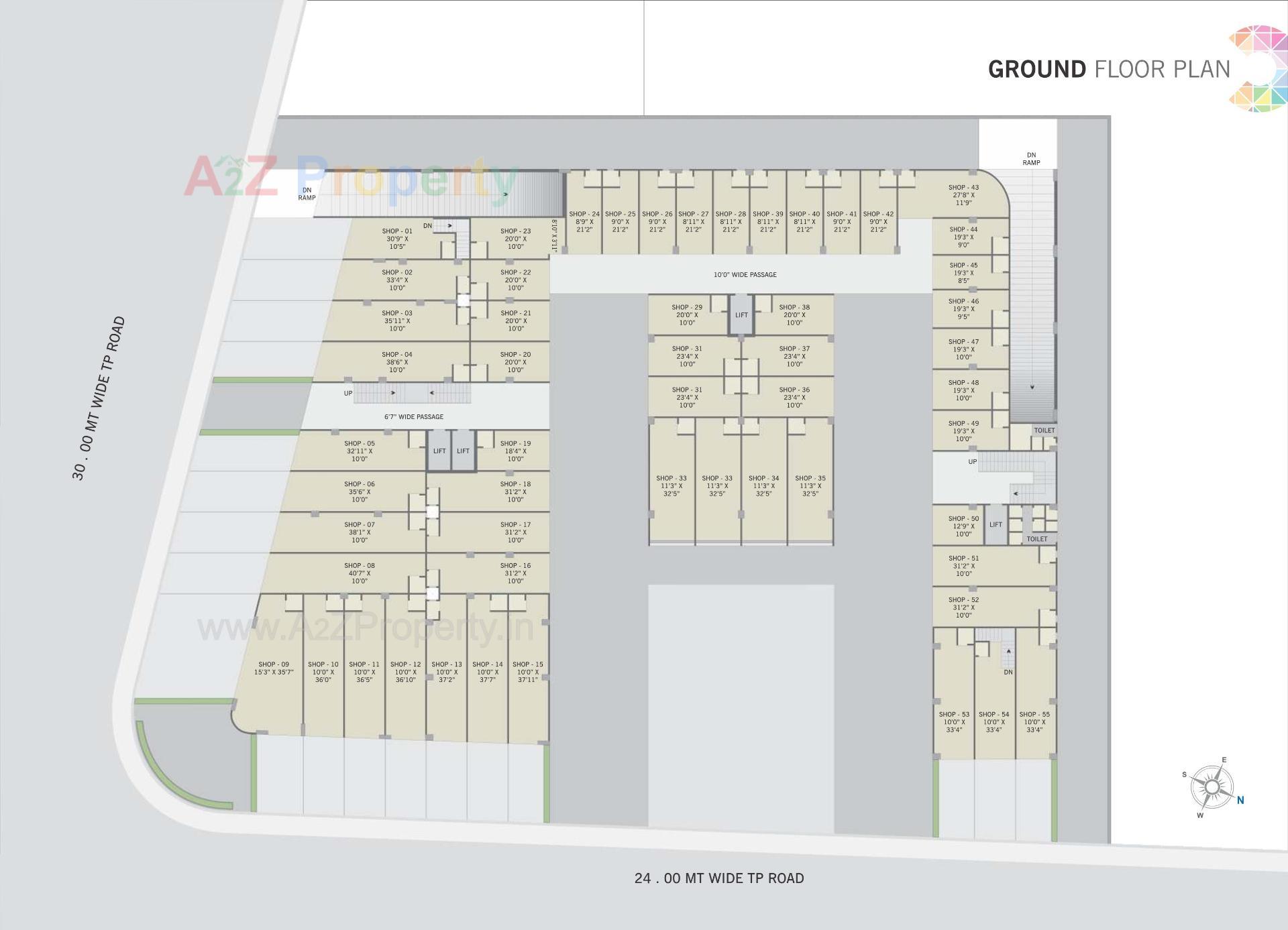 Layout of real estate project The Nikol Trade Center located at Ahmedabad, Ahmedabad, Gujarat