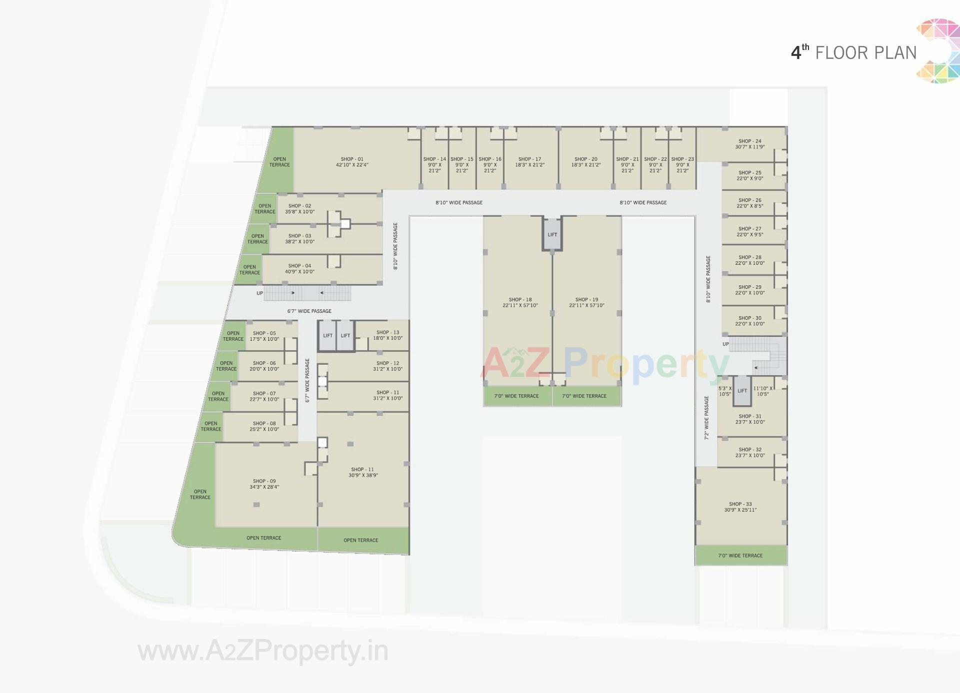 Layout of real estate project The Nikol Trade Center located at Ahmedabad, Ahmedabad, Gujarat