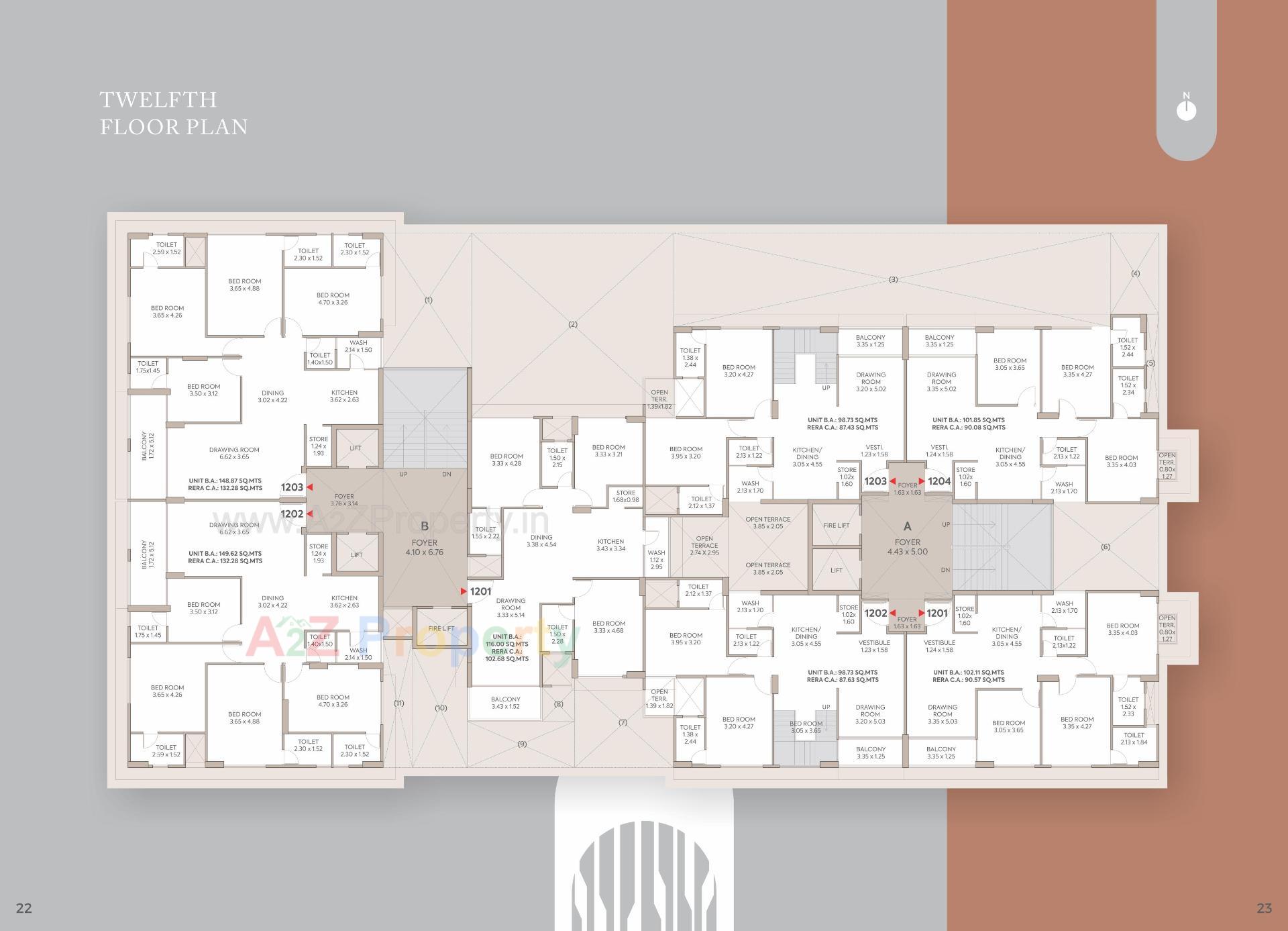 Layout of real estate project The Orchard located at Kochrab, Ahmedabad, Gujarat