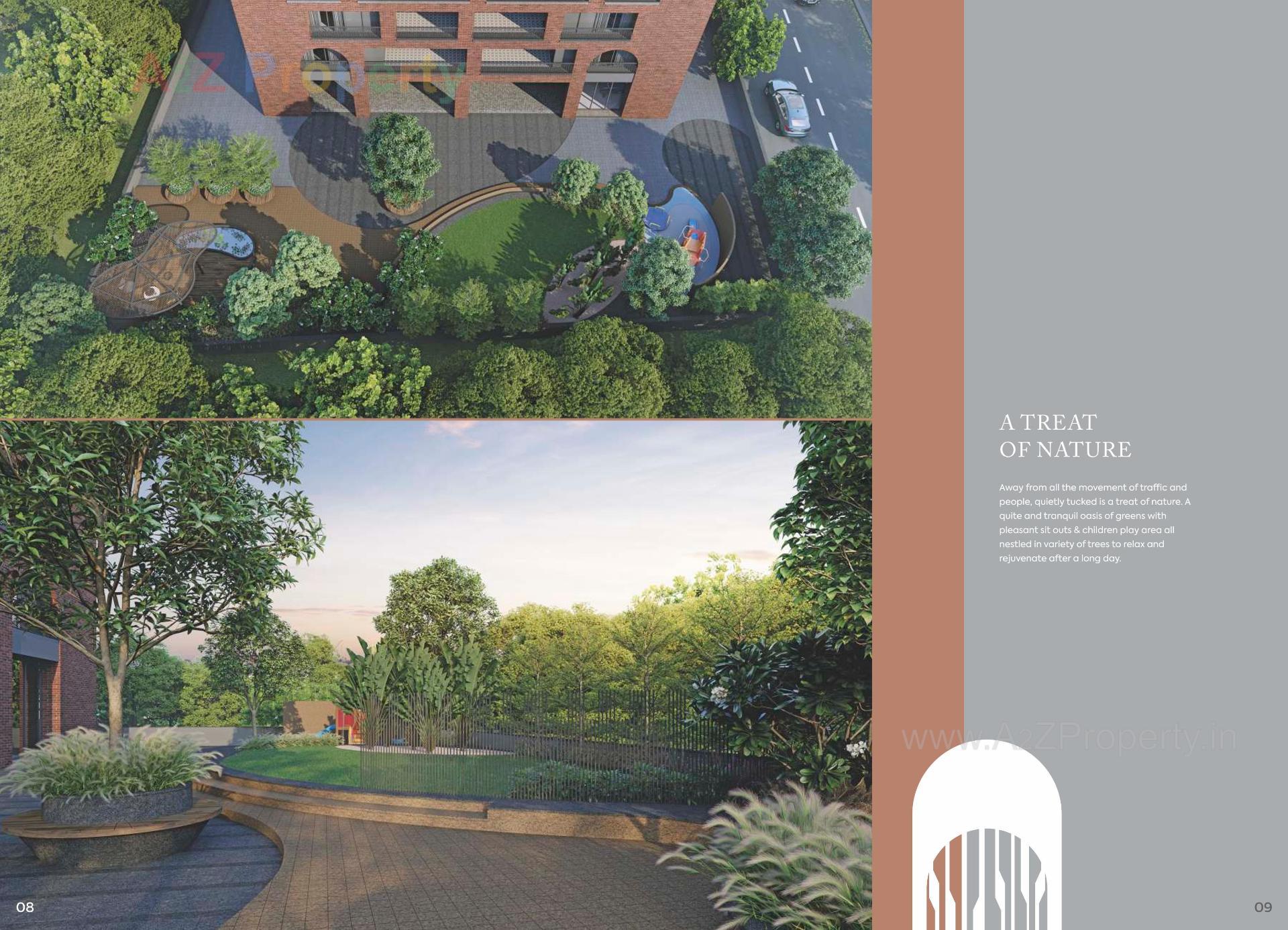 3D Elevation of real estate project The Orchard located at Kochrab, Ahmedabad, Gujarat