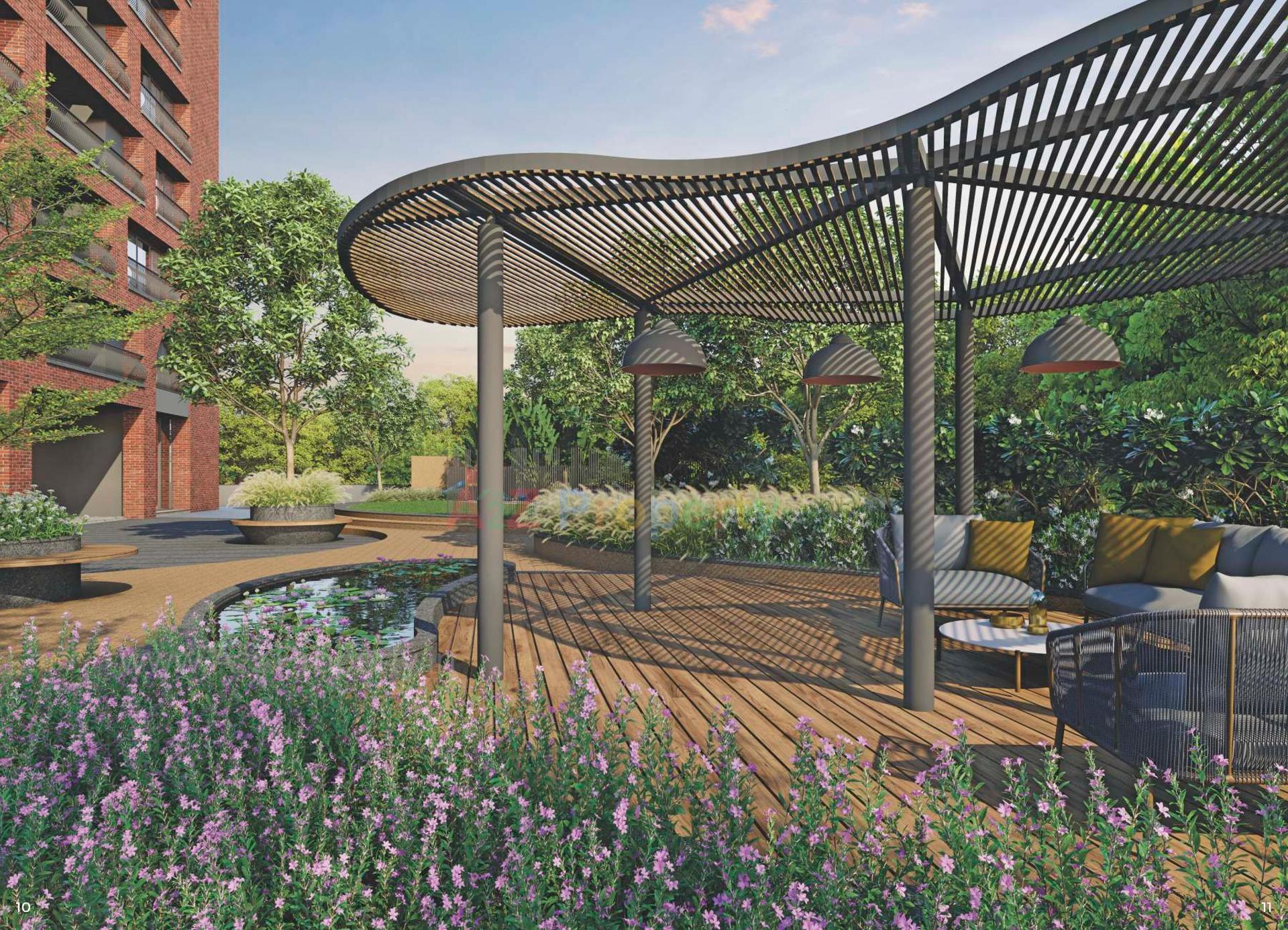 3D Elevation of real estate project The Orchard located at Kochrab, Ahmedabad, Gujarat