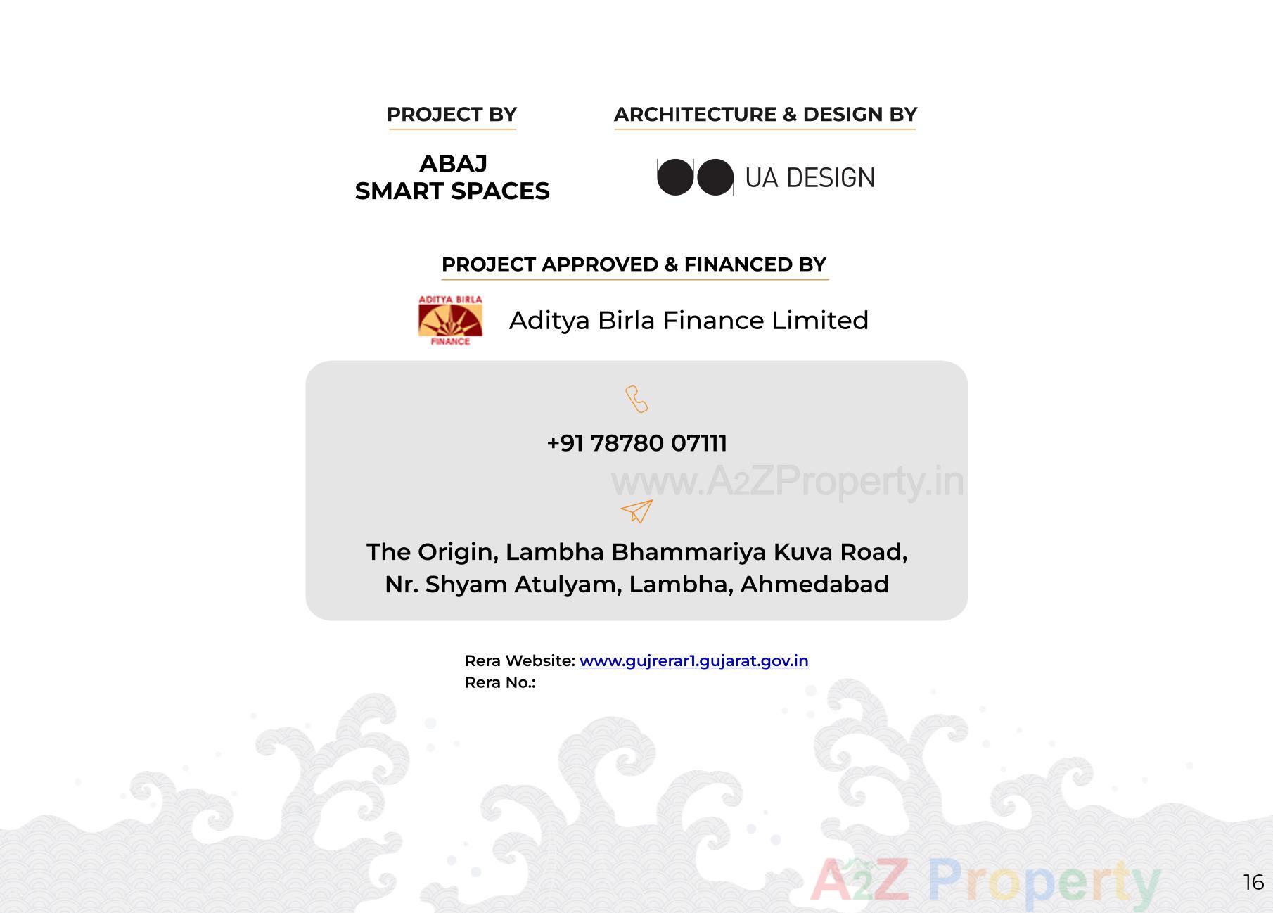  of real estate project The Origin located at Laxmipura, Ahmedabad, Gujarat