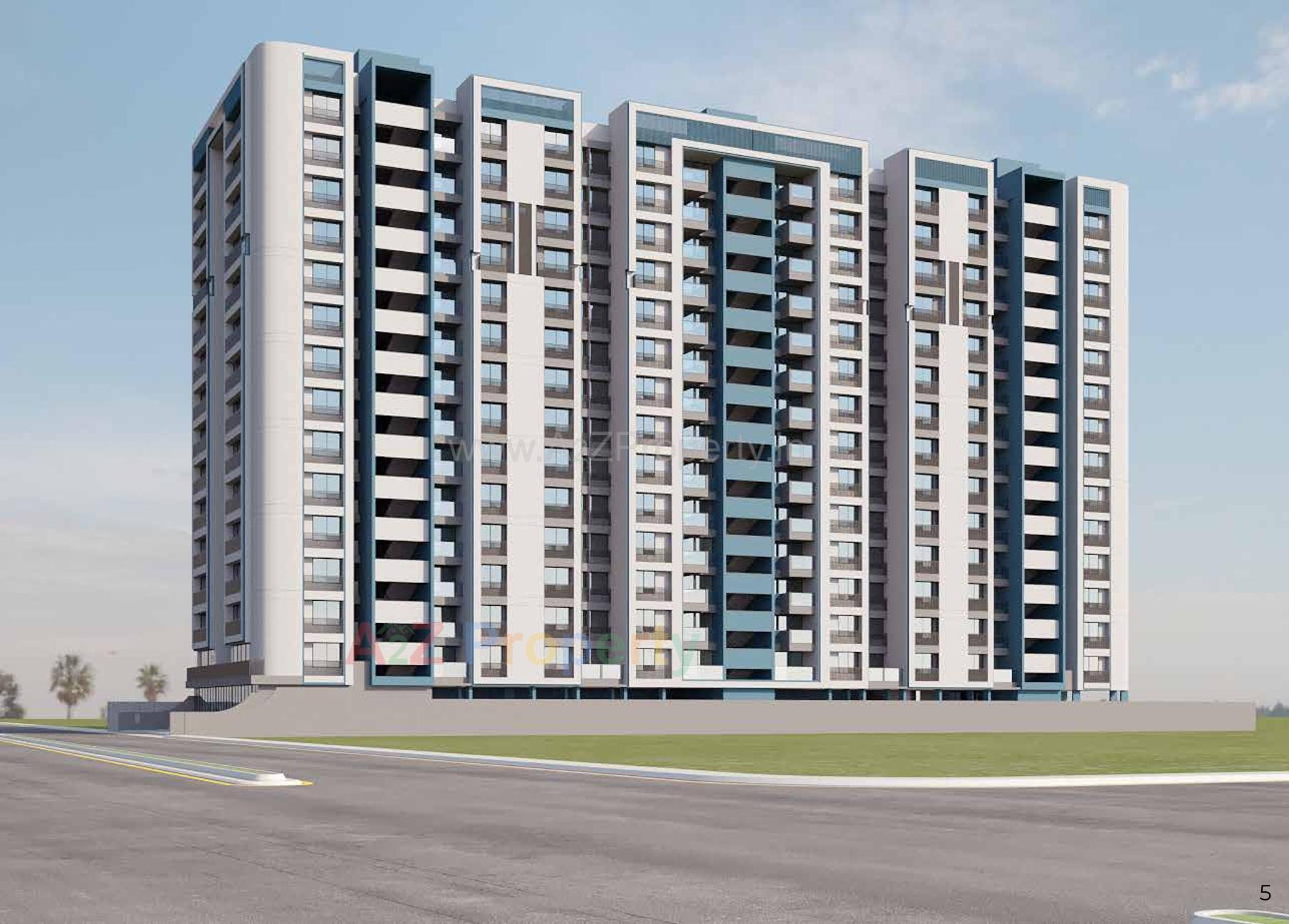 3D Elevation of real estate project The Origin located at Laxmipura, Ahmedabad, Gujarat