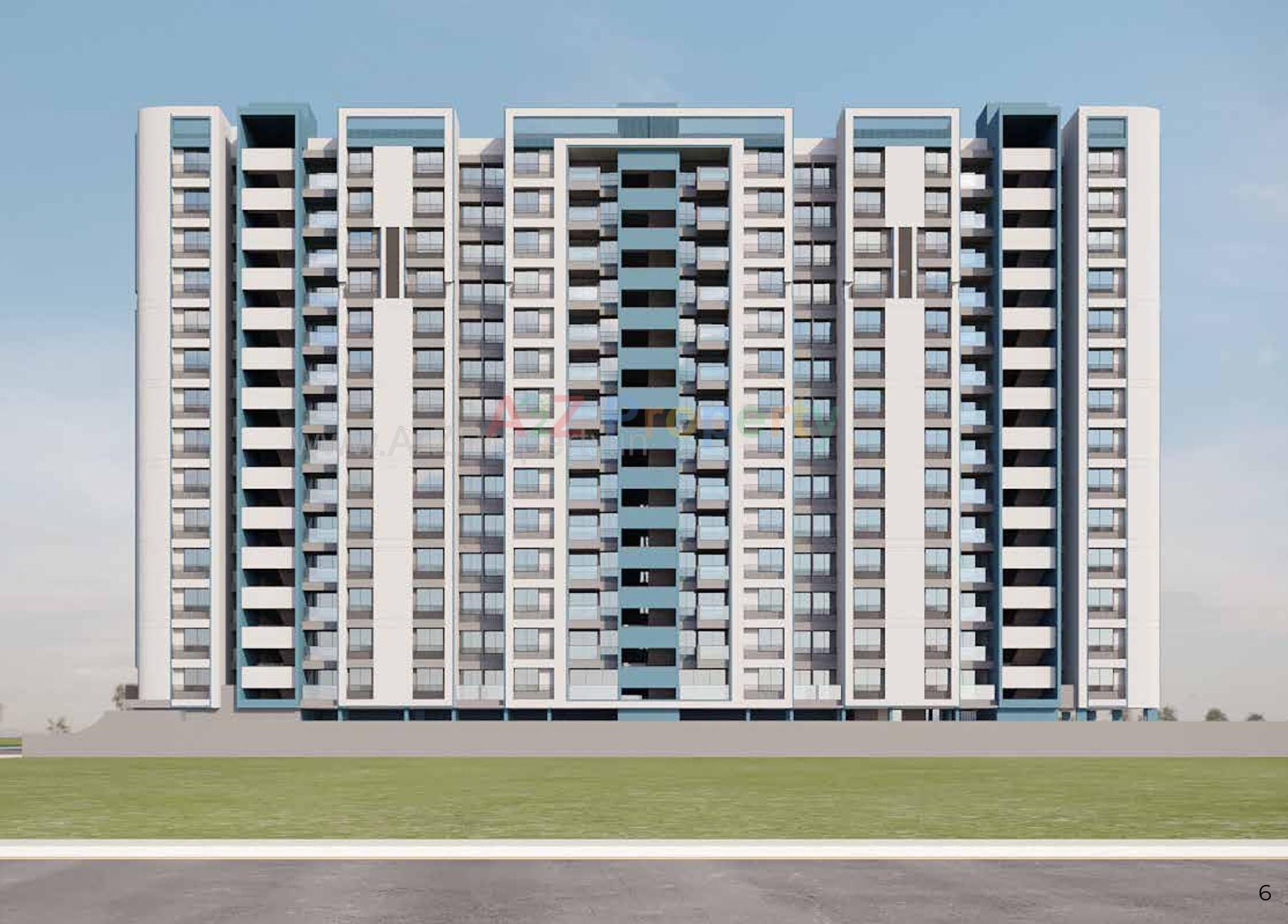 3D Elevation of real estate project The Origin located at Laxmipura, Ahmedabad, Gujarat