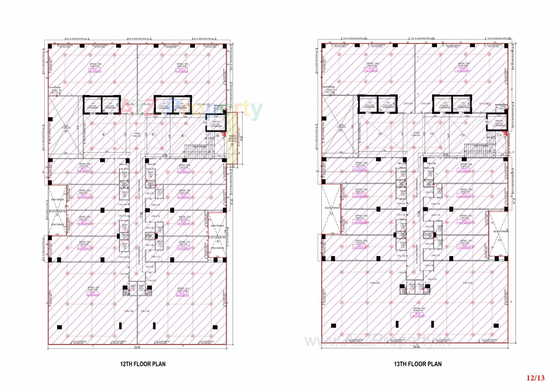 Layout of real estate project The Orion located at Ahmedabad, Ahmedabad, Gujarat