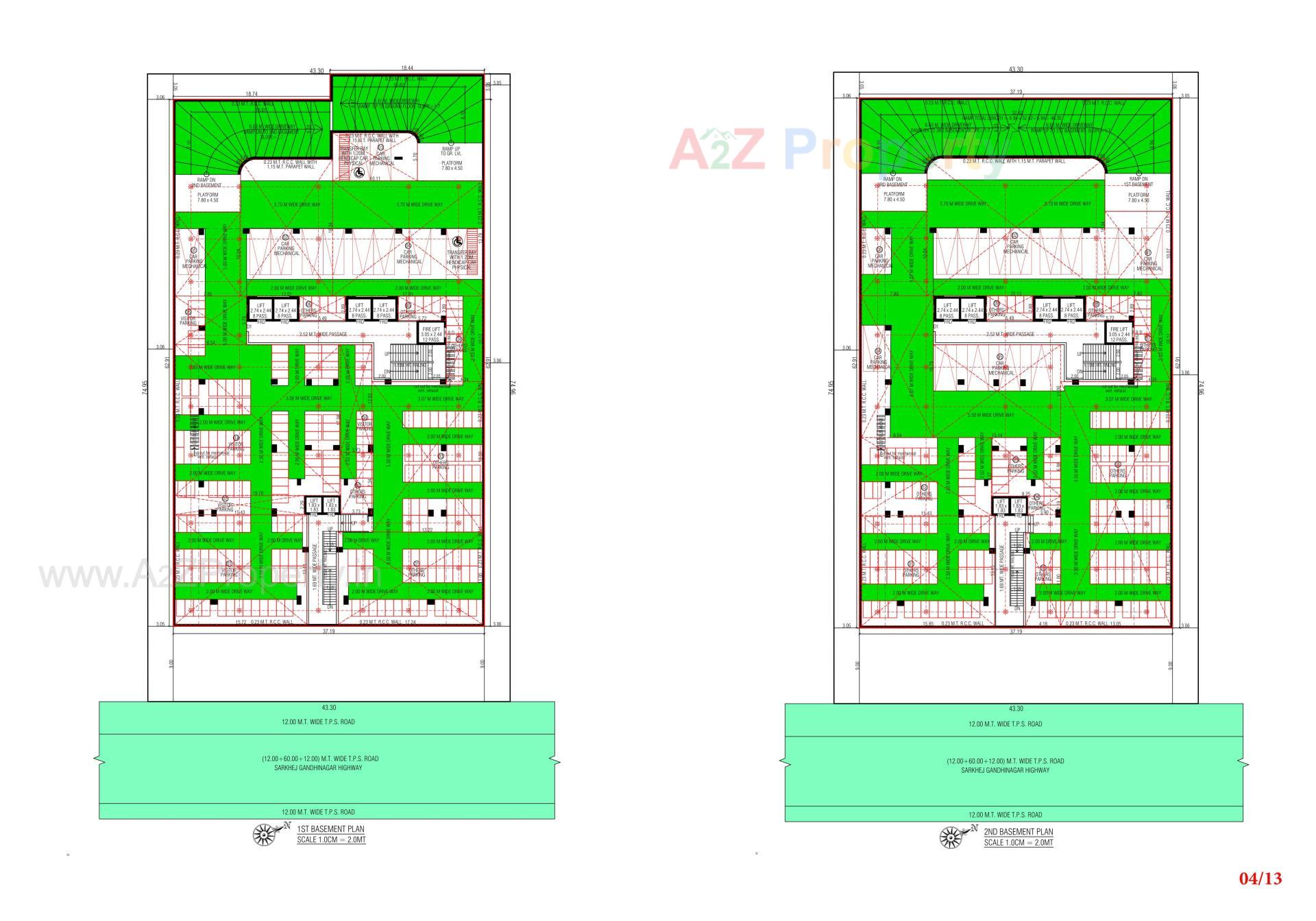 Layout of real estate project The Orion located at Ahmedabad, Ahmedabad, Gujarat