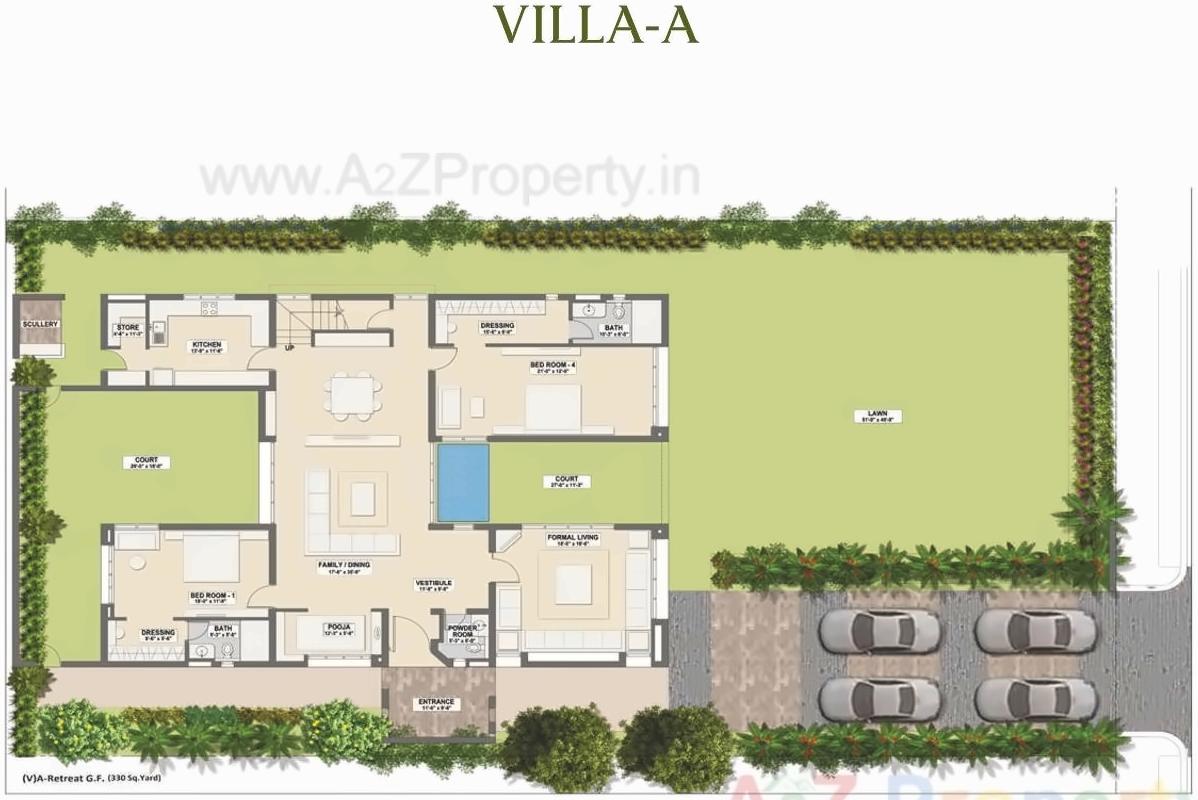 Layout of real estate project The Otherside located at Chekhalavasajda, Ahmedabad, Gujarat