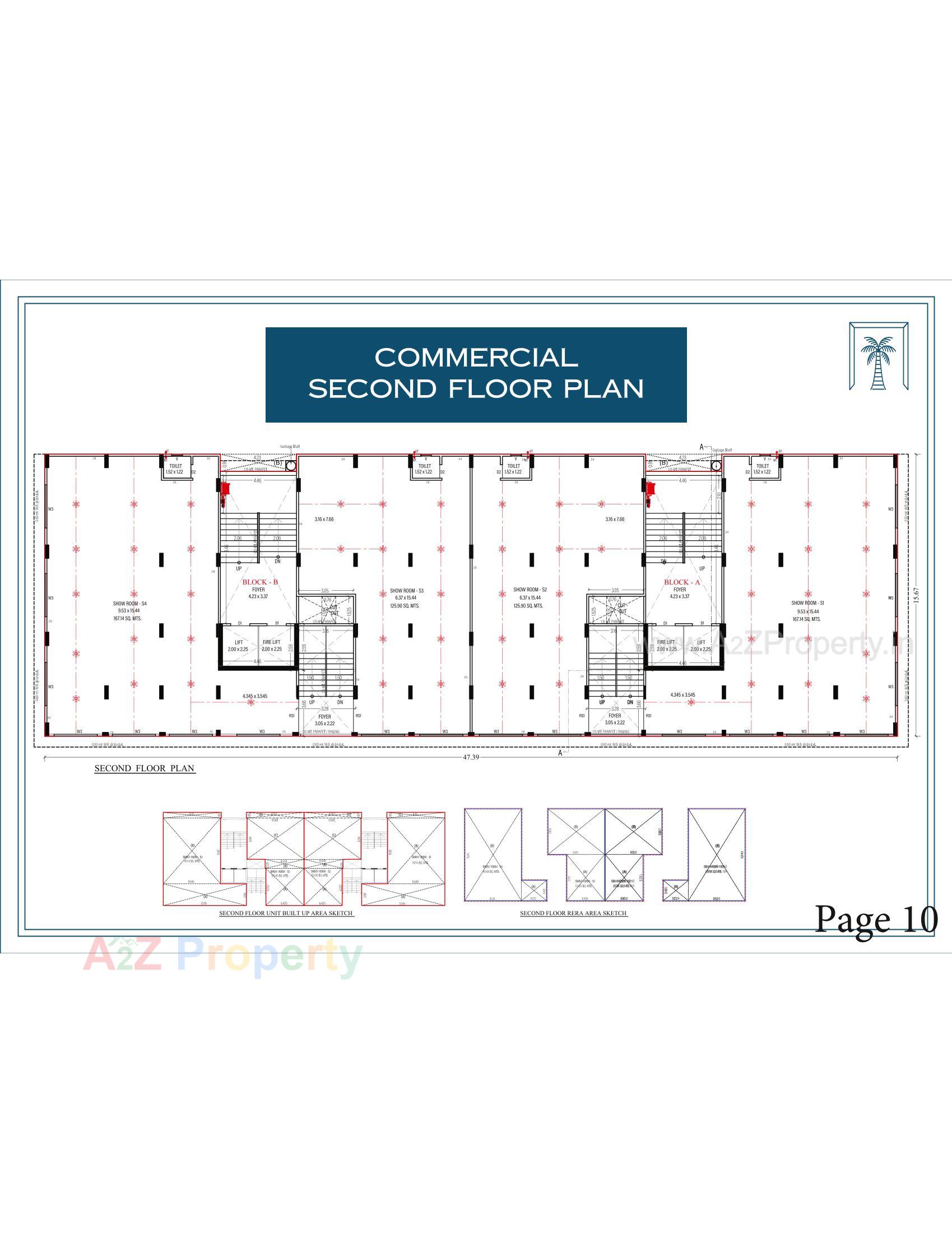 Layout of real estate project The Palm Paradise located at Wadaj, Ahmedabad, Gujarat