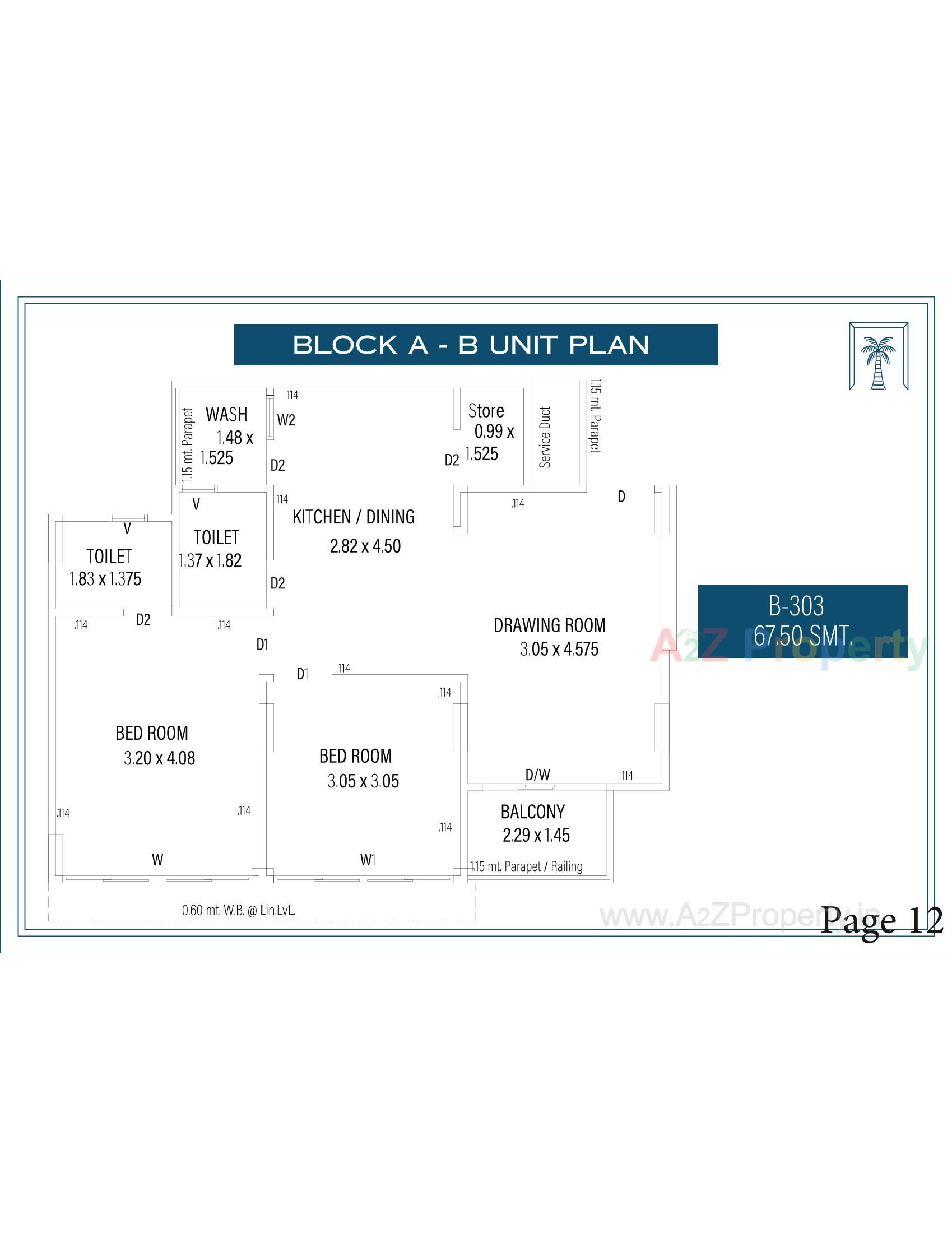 Layout of real estate project The Palm Paradise located at Wadaj, Ahmedabad, Gujarat