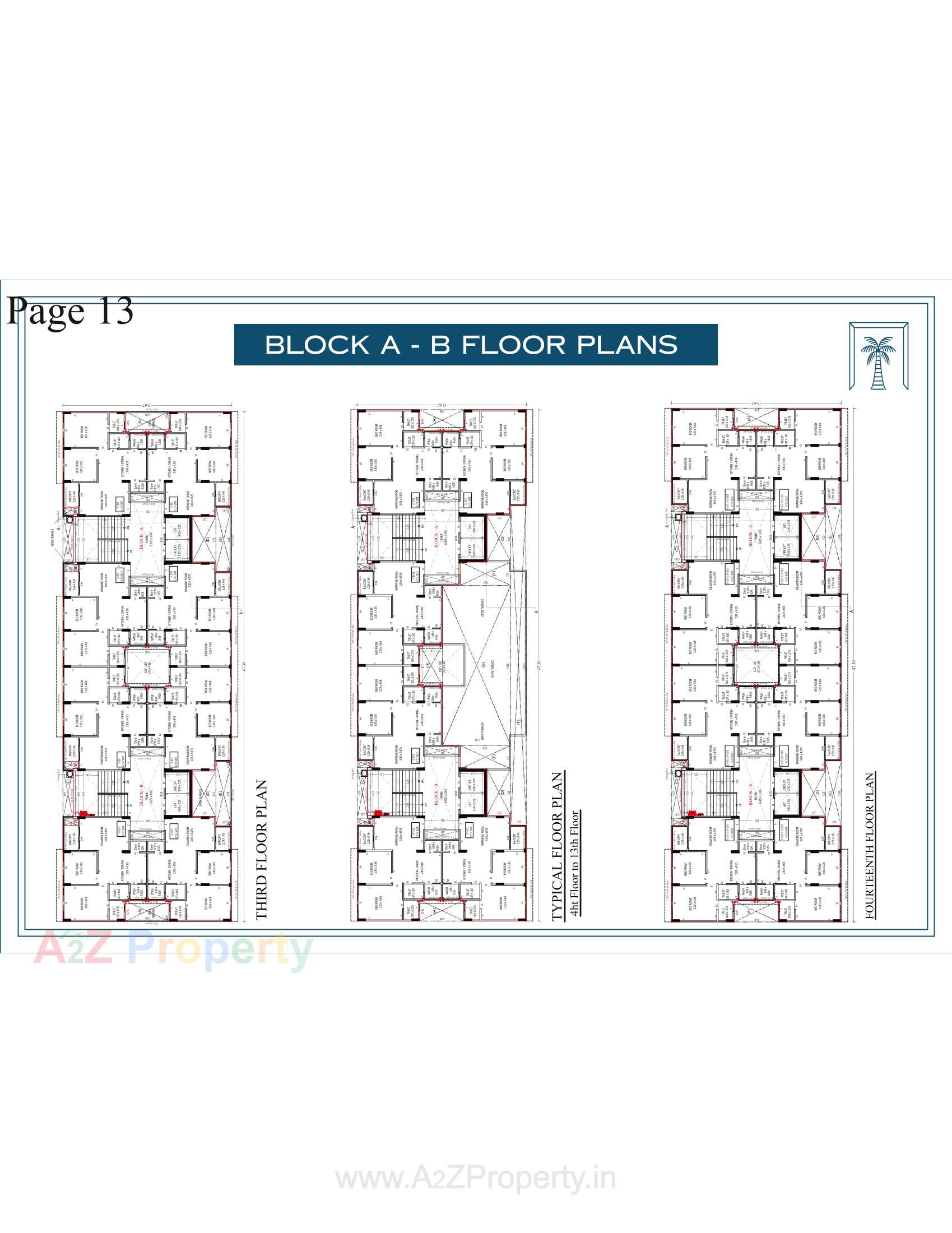 Layout of real estate project The Palm Paradise located at Wadaj, Ahmedabad, Gujarat