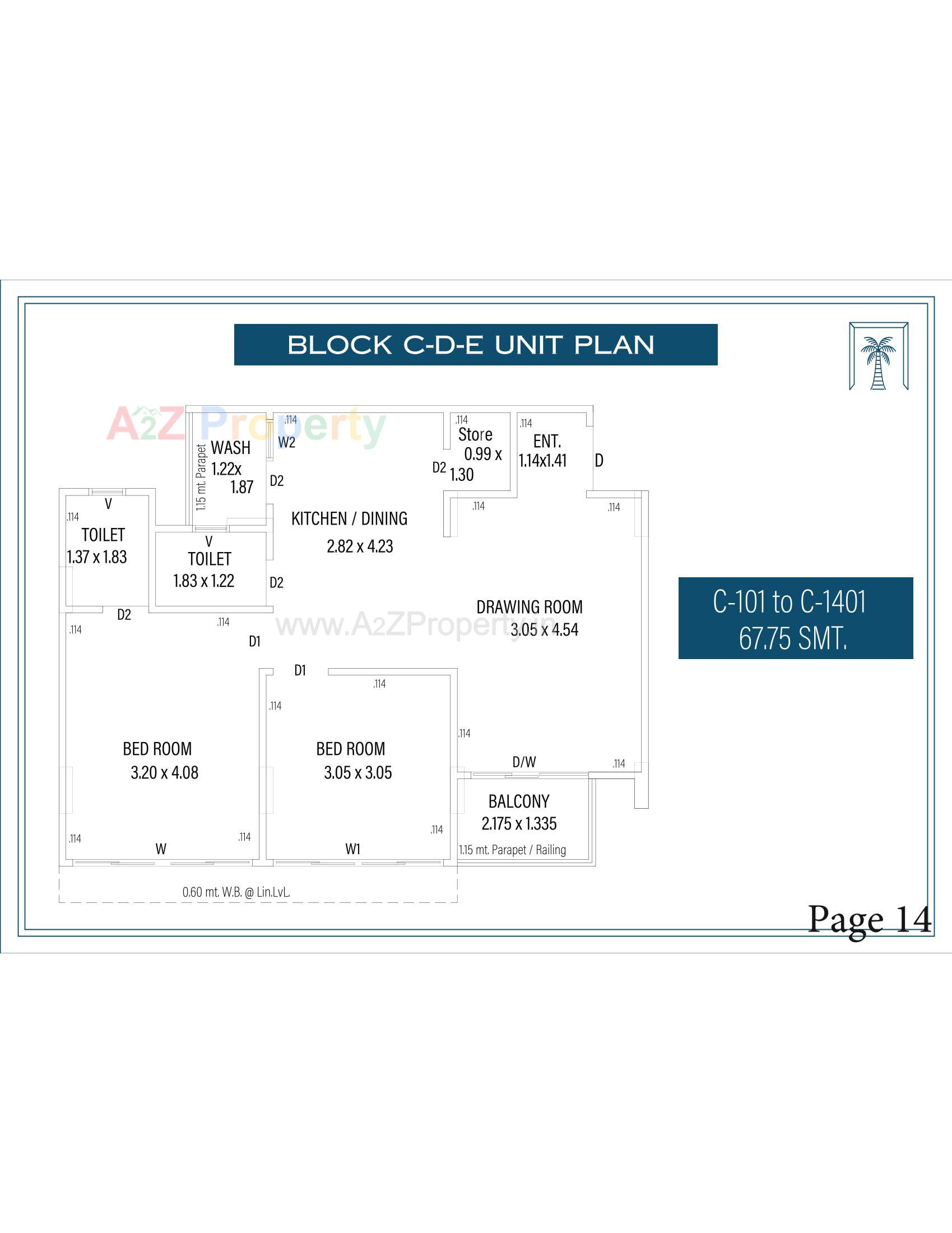 Layout of real estate project The Palm Paradise located at Wadaj, Ahmedabad, Gujarat