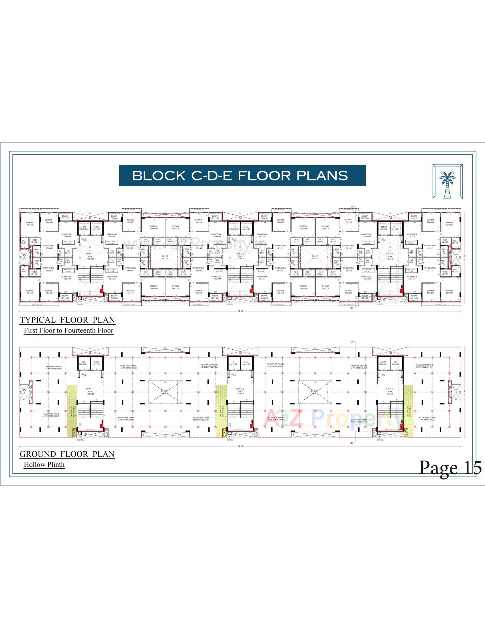 Layout of real estate project The Palm Paradise located at Wadaj, Ahmedabad, Gujarat