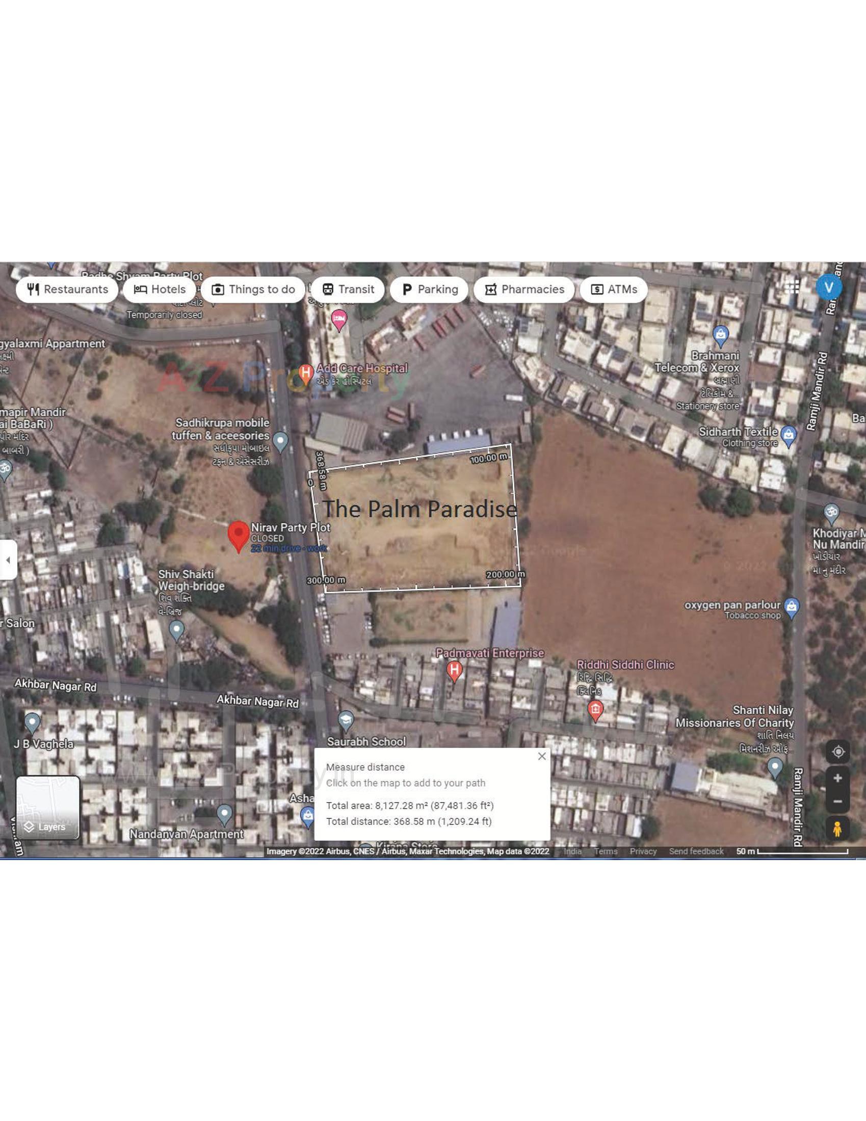  of real estate project The Palm Paradise located at Wadaj, Ahmedabad, Gujarat